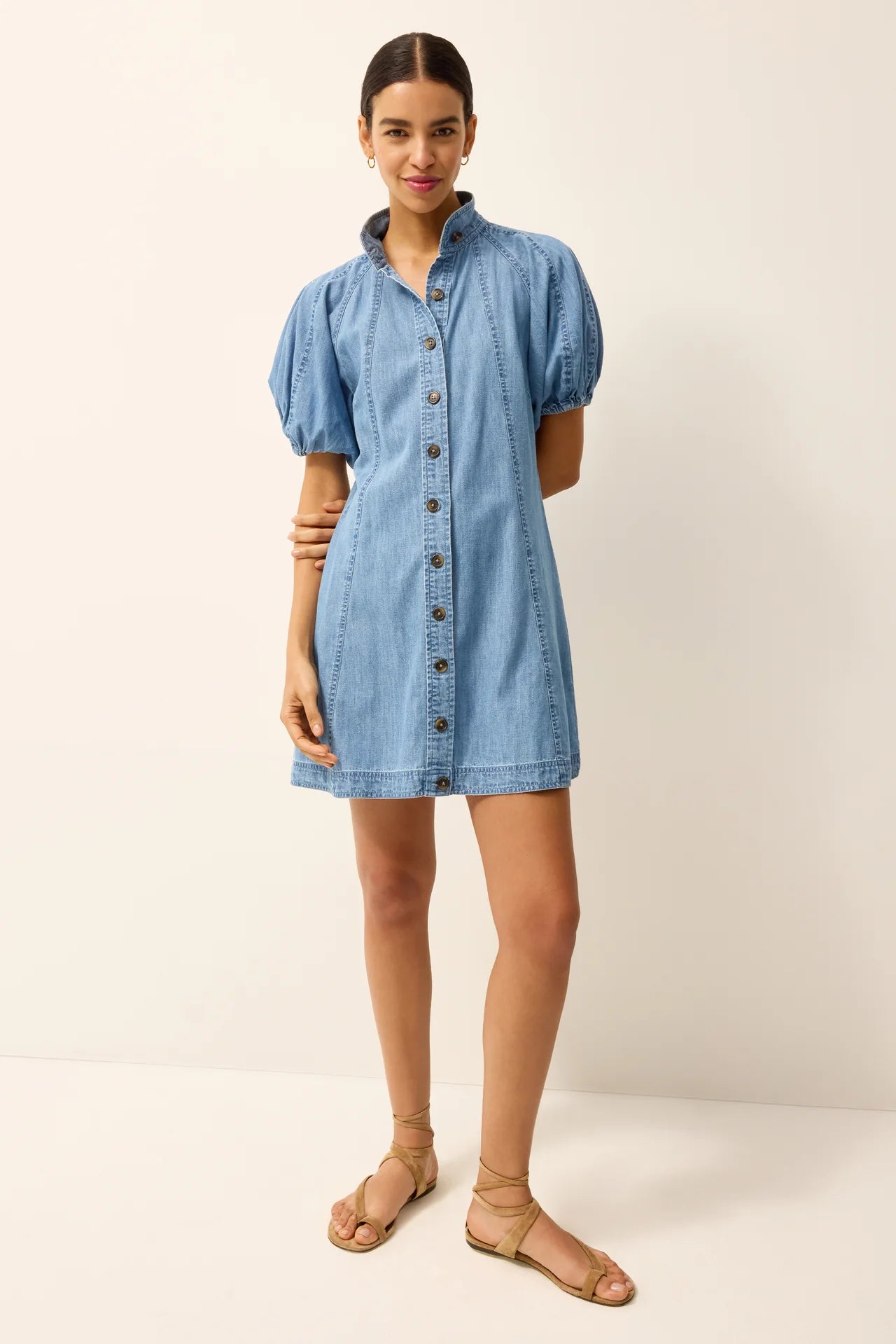 Marie Oliver Esther Puff Sleeve Dress