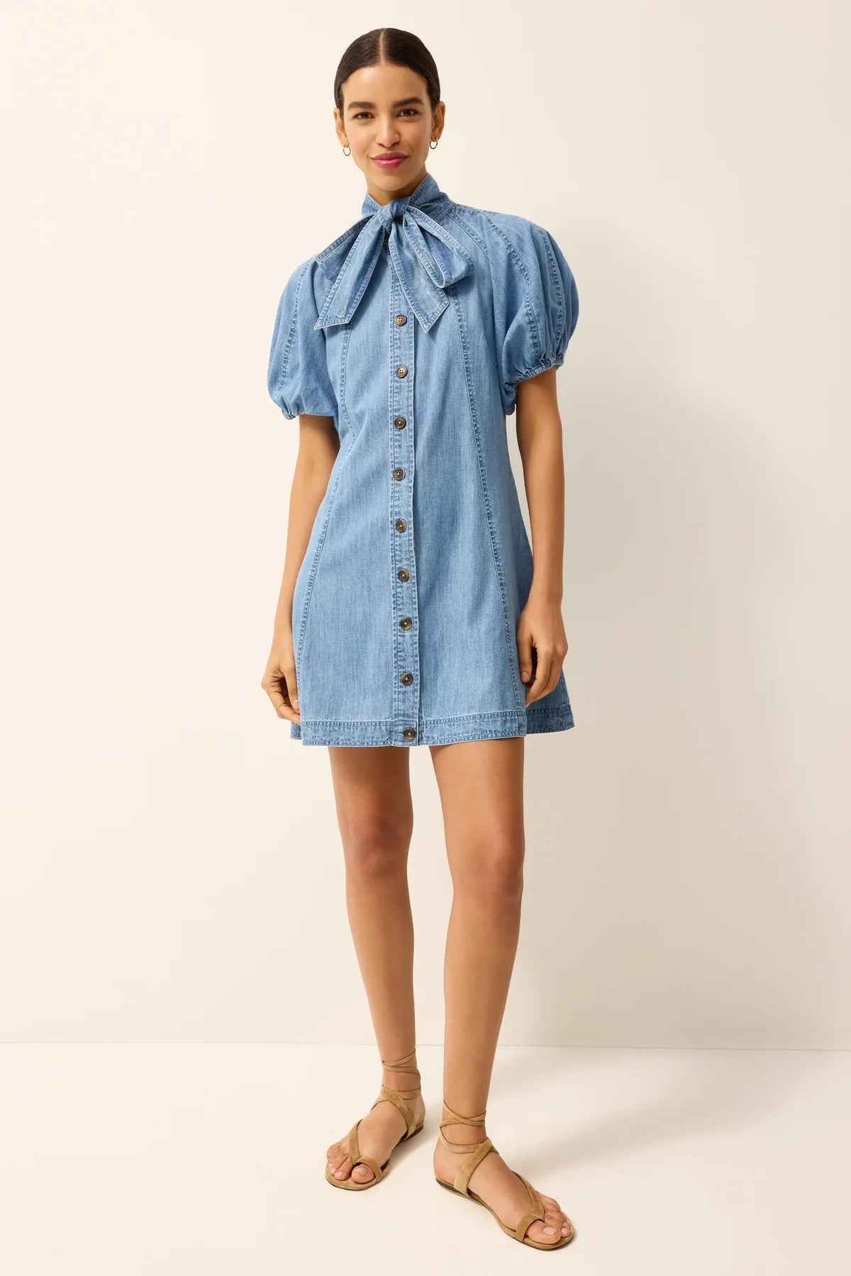 Marie Oliver Esther Puff Sleeve Dress