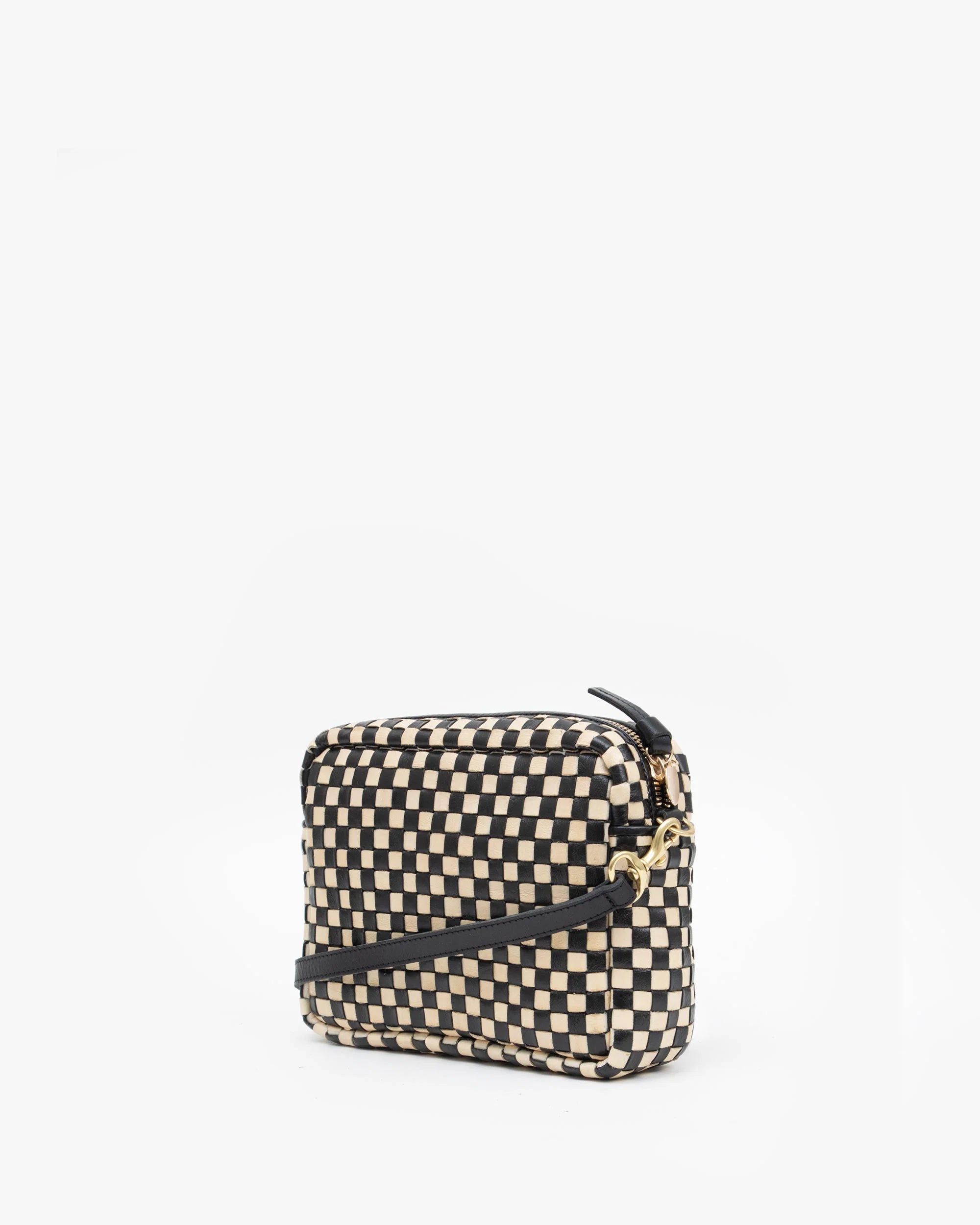 Clare V. Midi Sac Woven Checker HB-CB-MS-100156