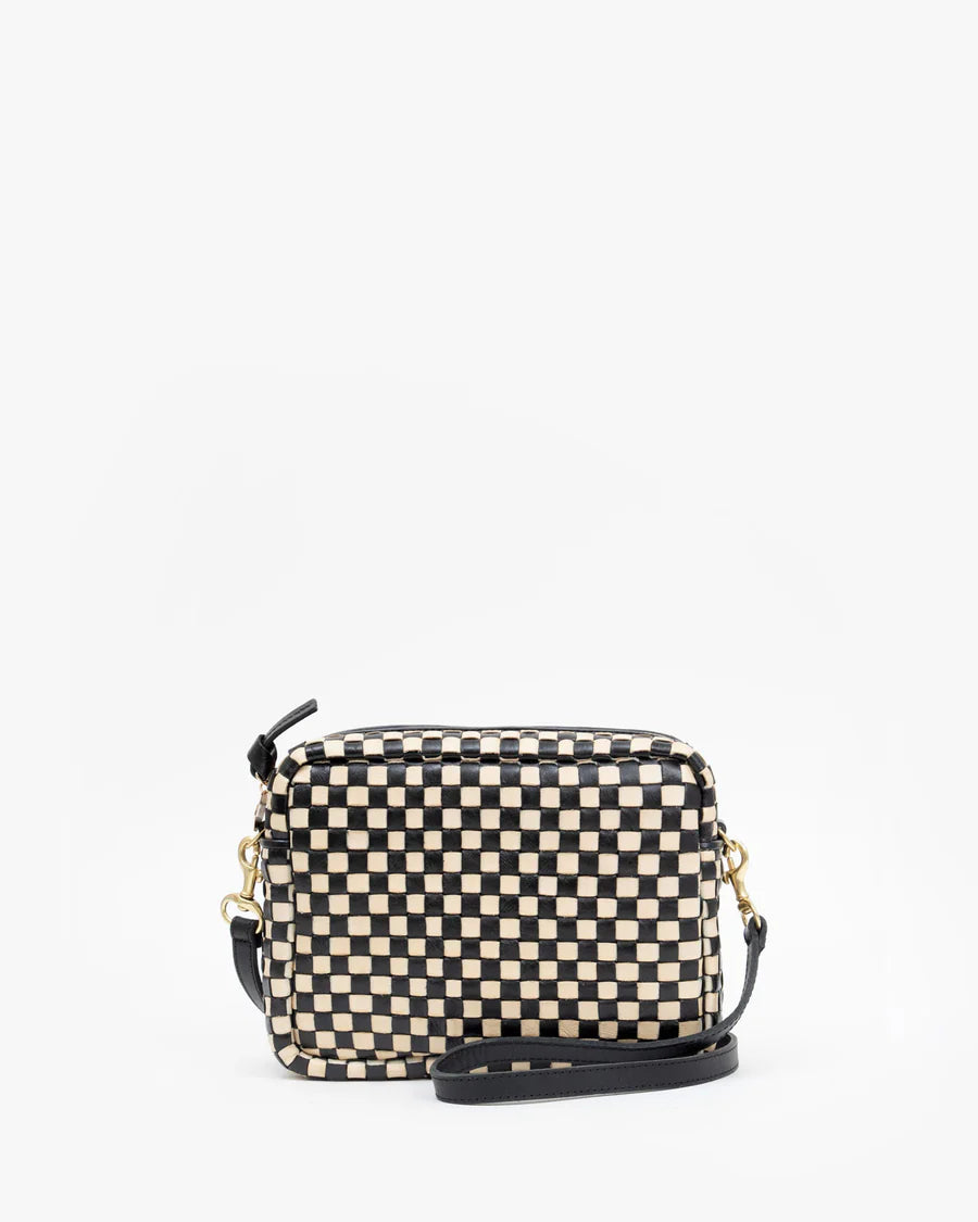 Clare V. Midi Sac Woven Checker HB-CB-MS-100156