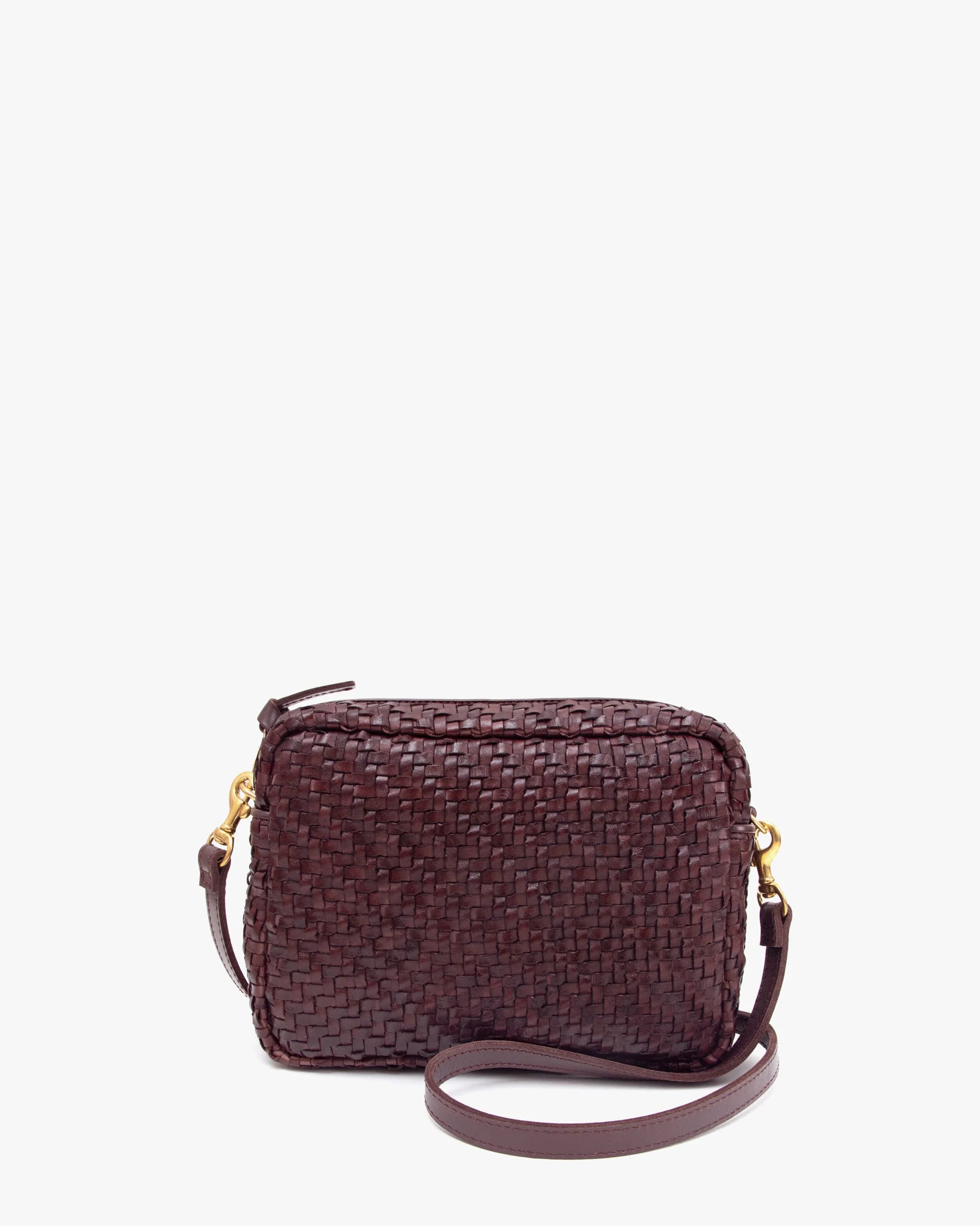 Clare V Midi Sac - Woven Plum Zig-Zag HB-CB-MS-100164