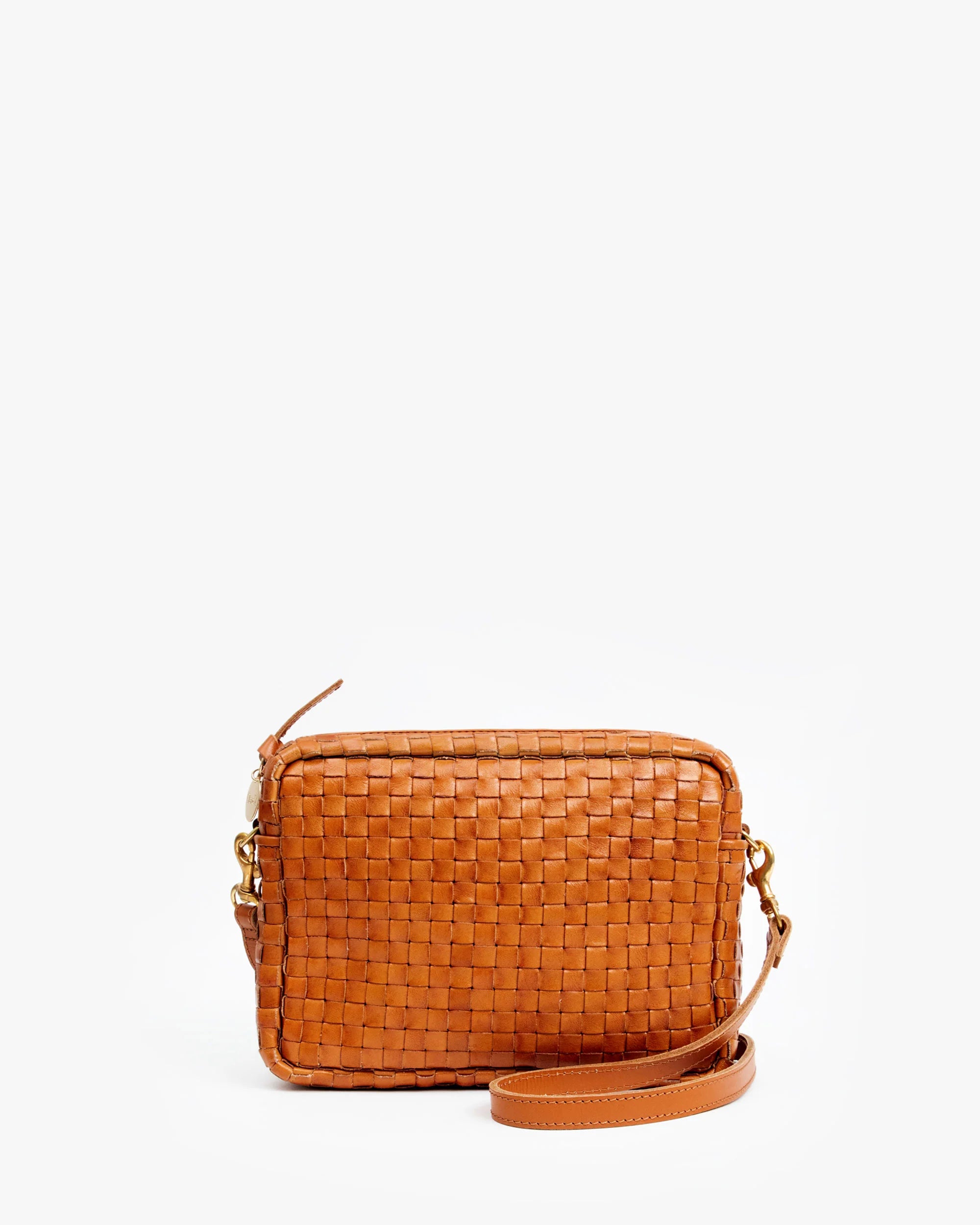 Clare V Midi Sac - Woven Checker Natural HB-CB-MS-100221