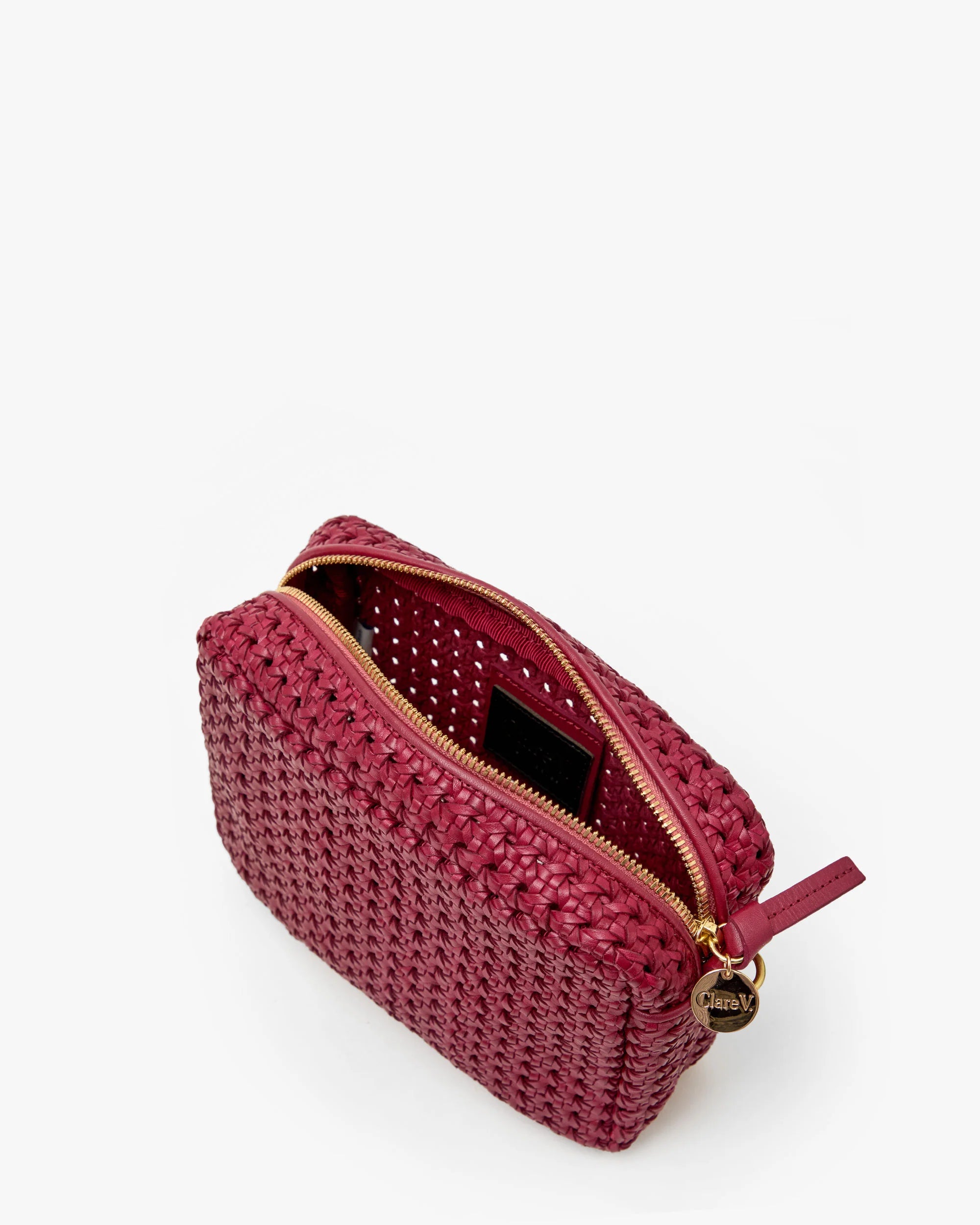 Clare V. Midi Sac in Rattan CVH1000340-PLUMY-OS