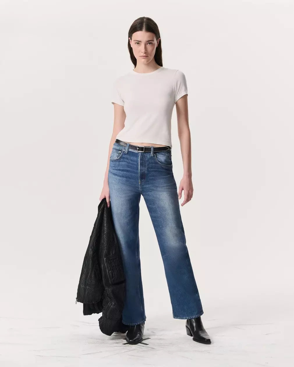 Rag & Bone Miramar Shea High-Rise Relaxed Straight Jeans