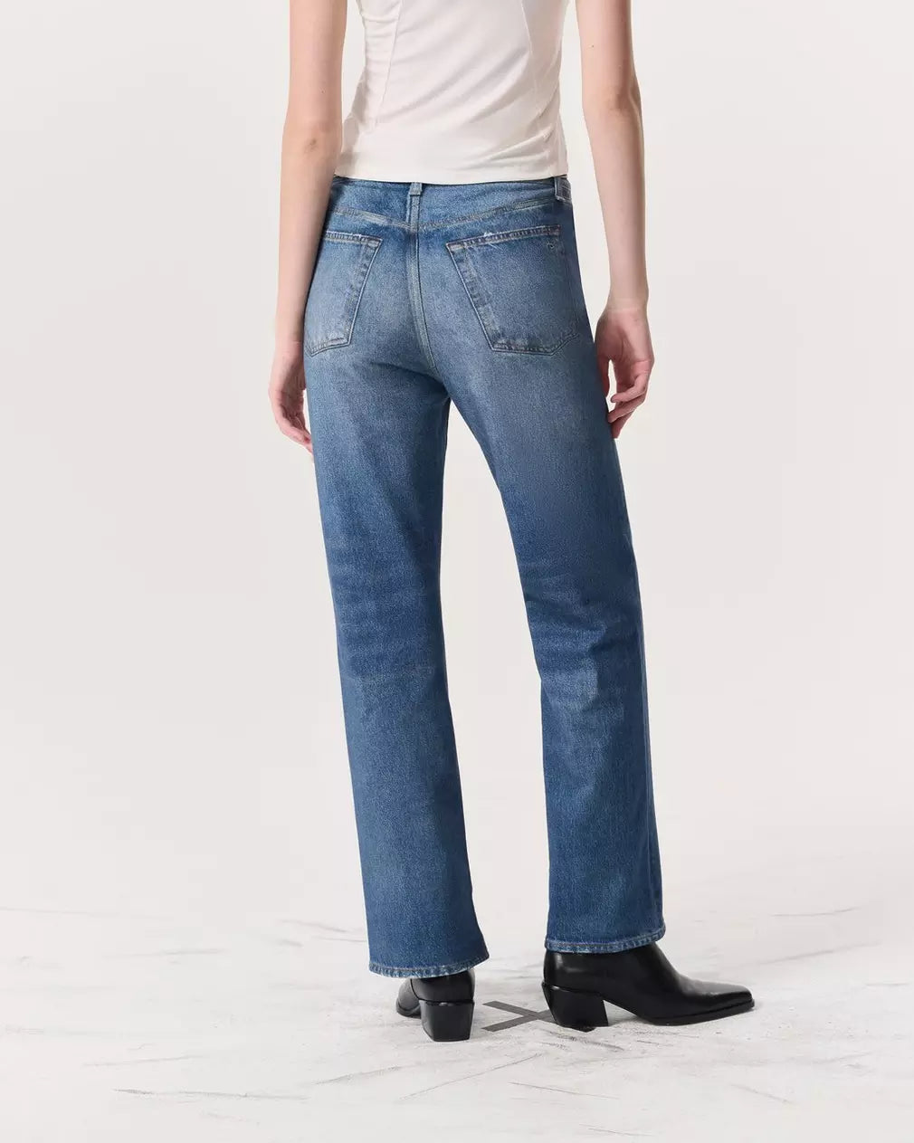 Rag & Bone Miramar Shea High-Rise Relaxed Straight Jeans