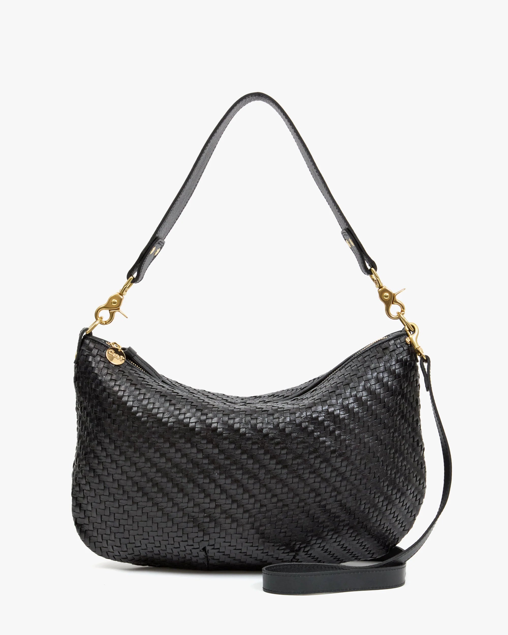Clare V. Moyen Messenger Woven Zig Zag Black HB-SH-MY-100008