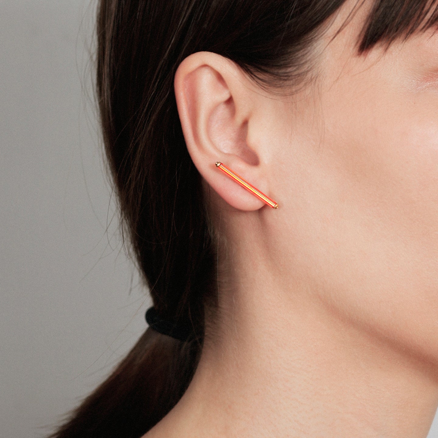 Beatriz Palacios Neon Orange Pendientes Earrings