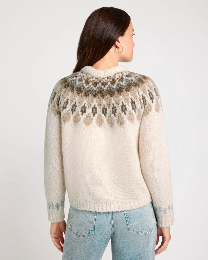 Splendid Noelle Fair Isle Sweater Snowy Mountain RW4S850