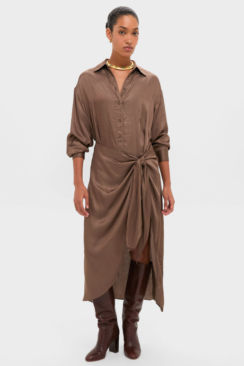 Apiece Apart Alessandra Sarong Shirt Dress 2651VSS