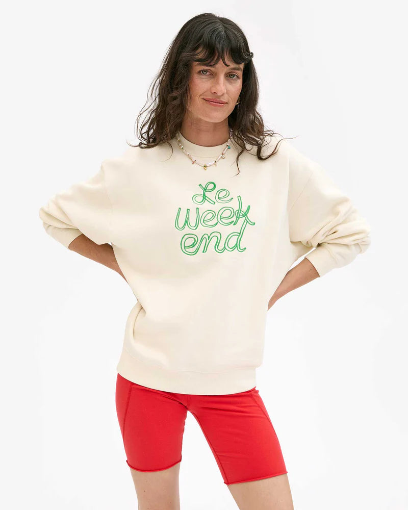 Clare V Oversized Sweatshirt Le Weekend AP-LS-LS-100274