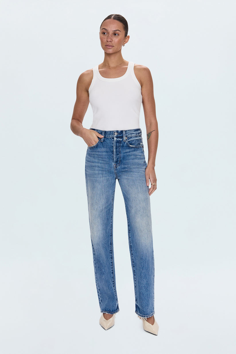 Pistola Cassie Super High Rise Straight Leg