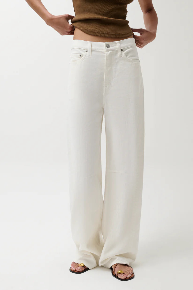 Pistola Sydney High Rise Bowed Linen Wide Jean