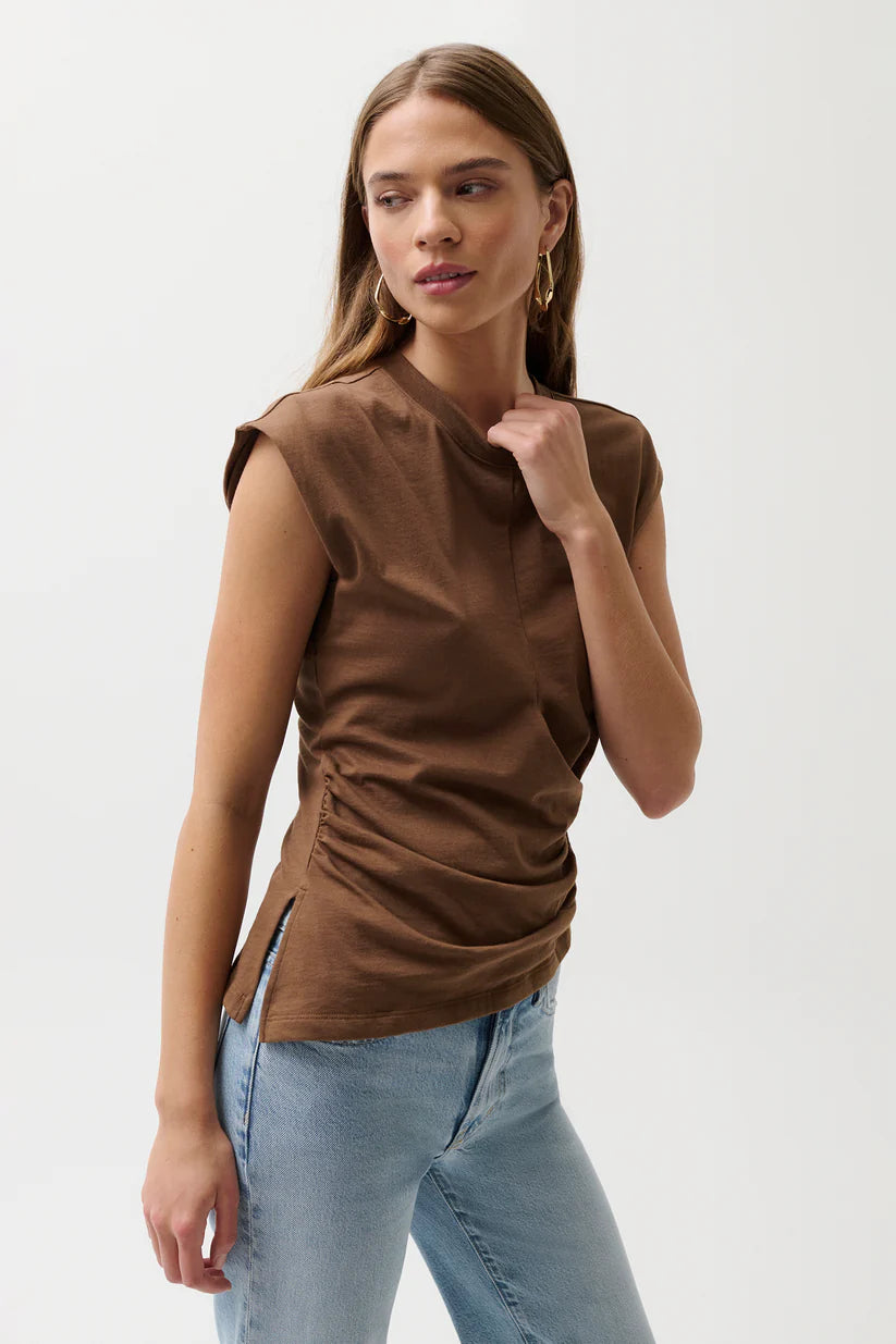 Pistola Nya Draped Tee Java