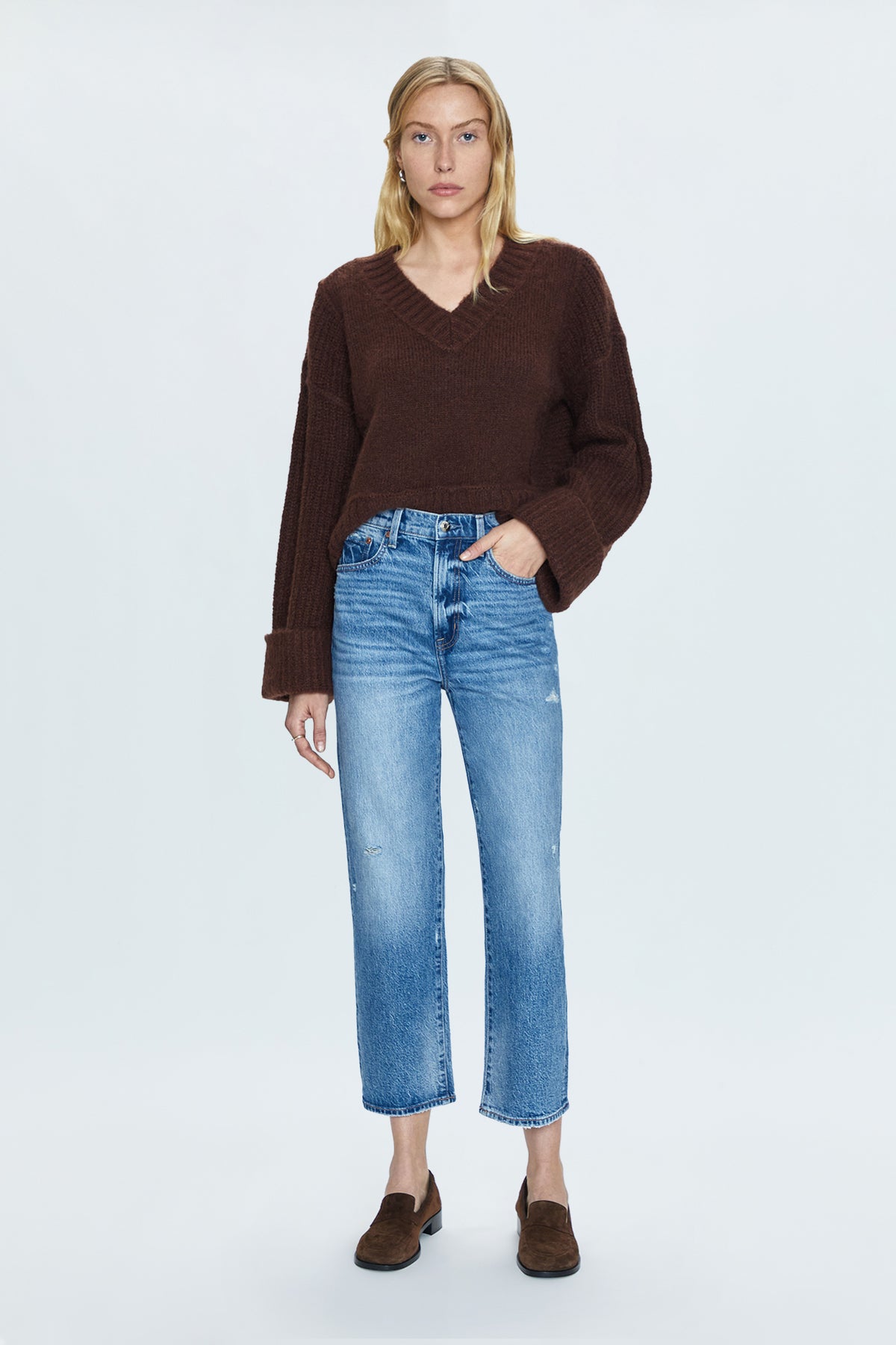 Pistola Joy Cropped Boxy Sweater