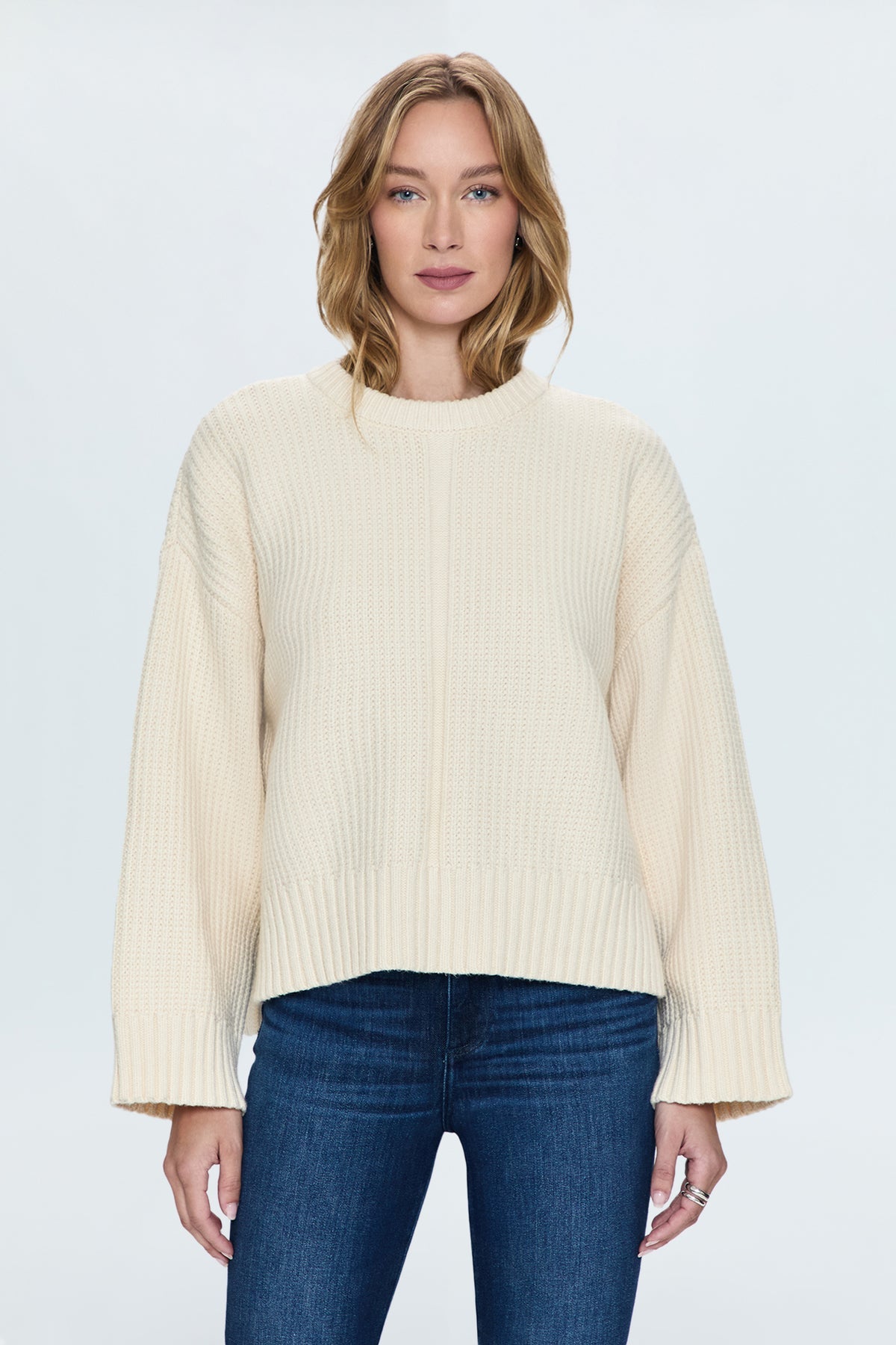 Pistola Leigh Textured Crewneck Sweater