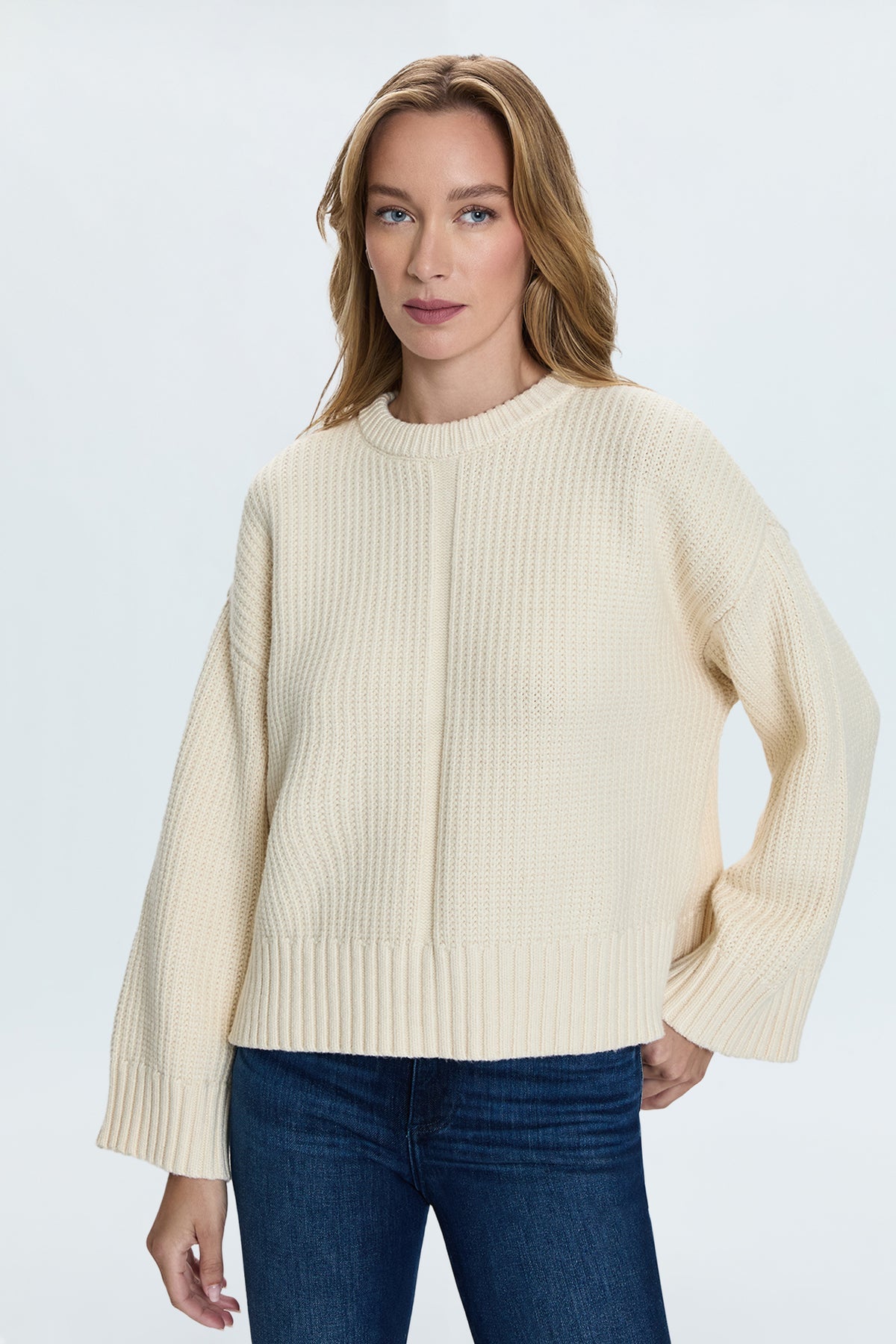 Pistola Leigh Textured Crewneck Sweater