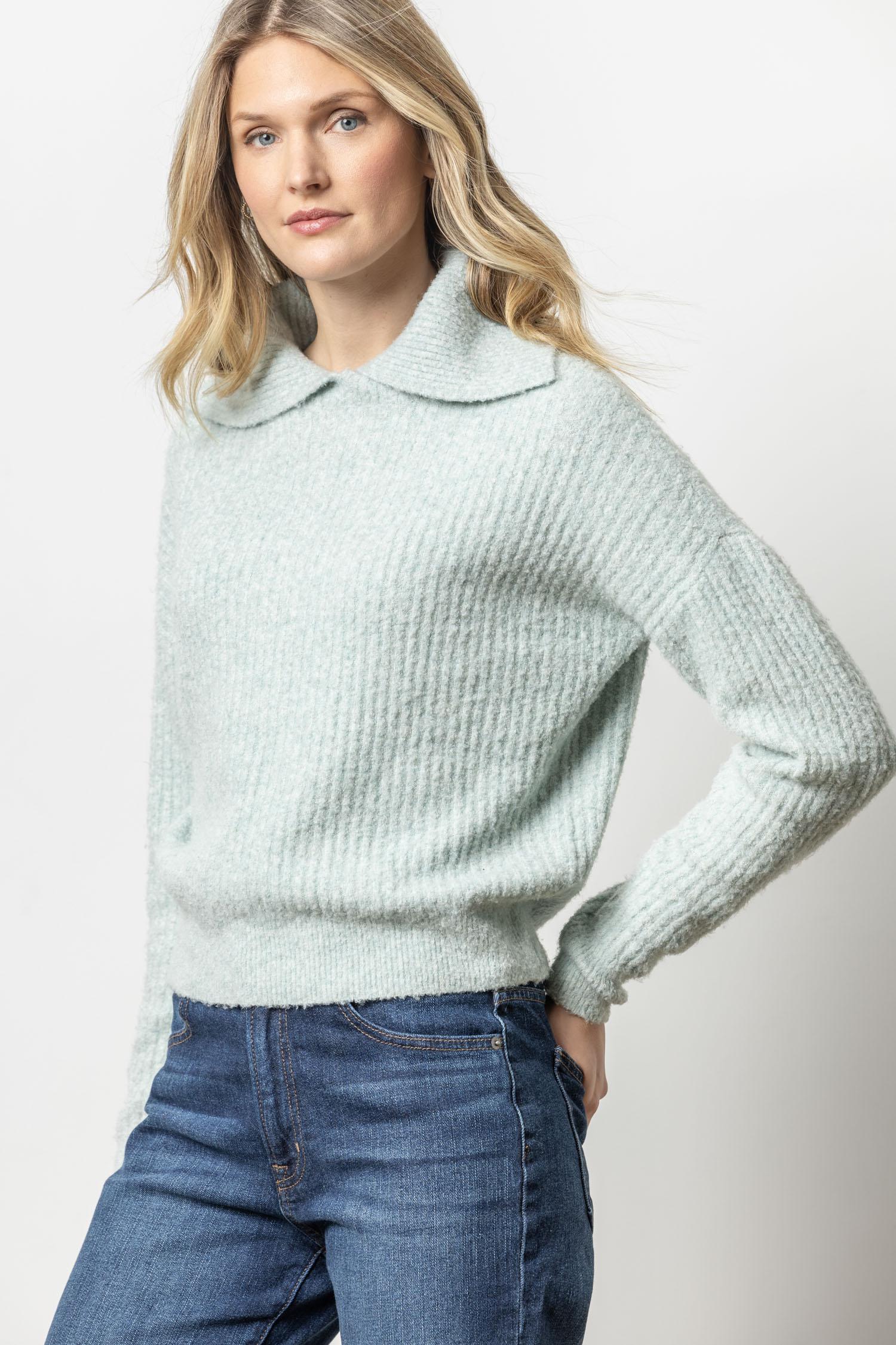 Lilla P Easy Split Collar Sweater PA2687