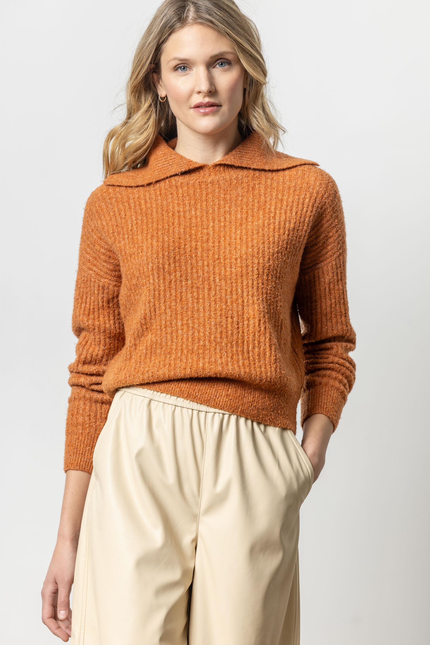 Lilla P Easy Split Collar Sweater PA2687