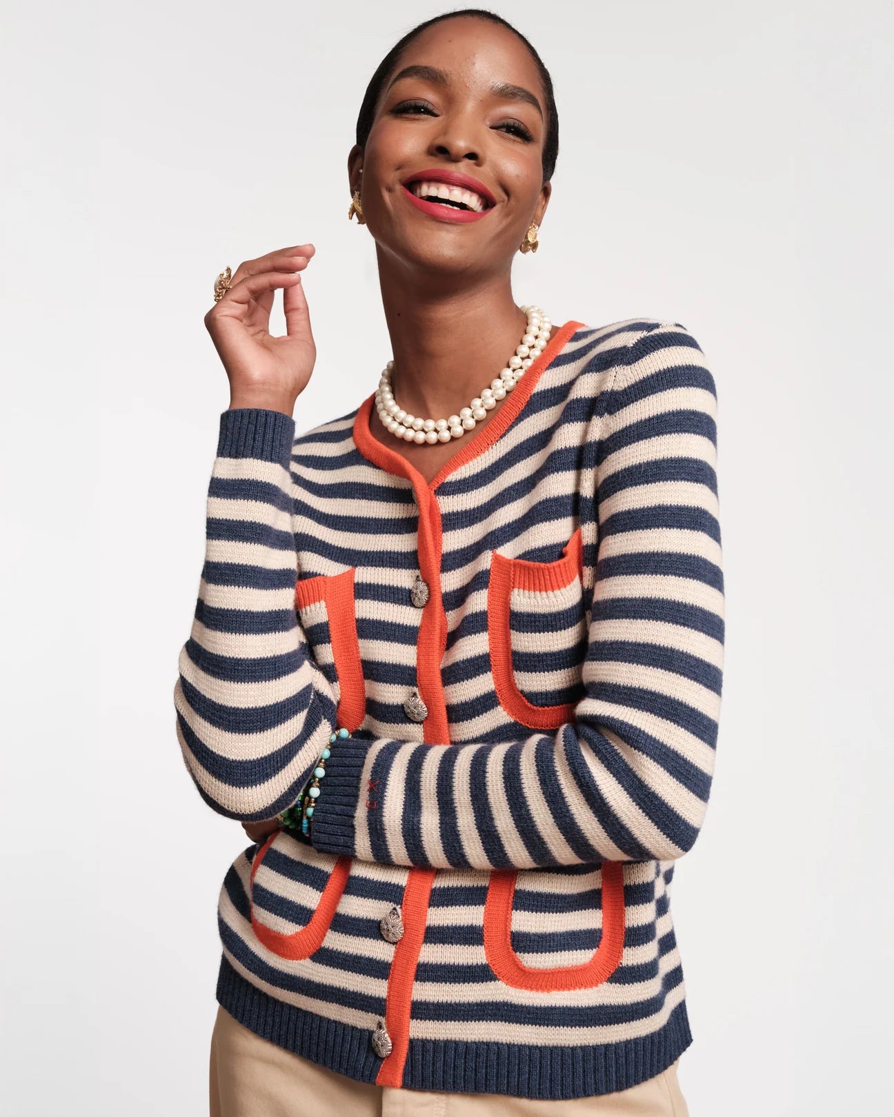 Frances Valentine Pierre Stripe Sweater