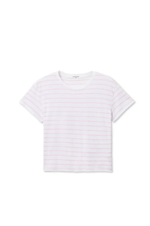 Perfect White Tee Everett Jersey Striped Short Sleeve Tee
