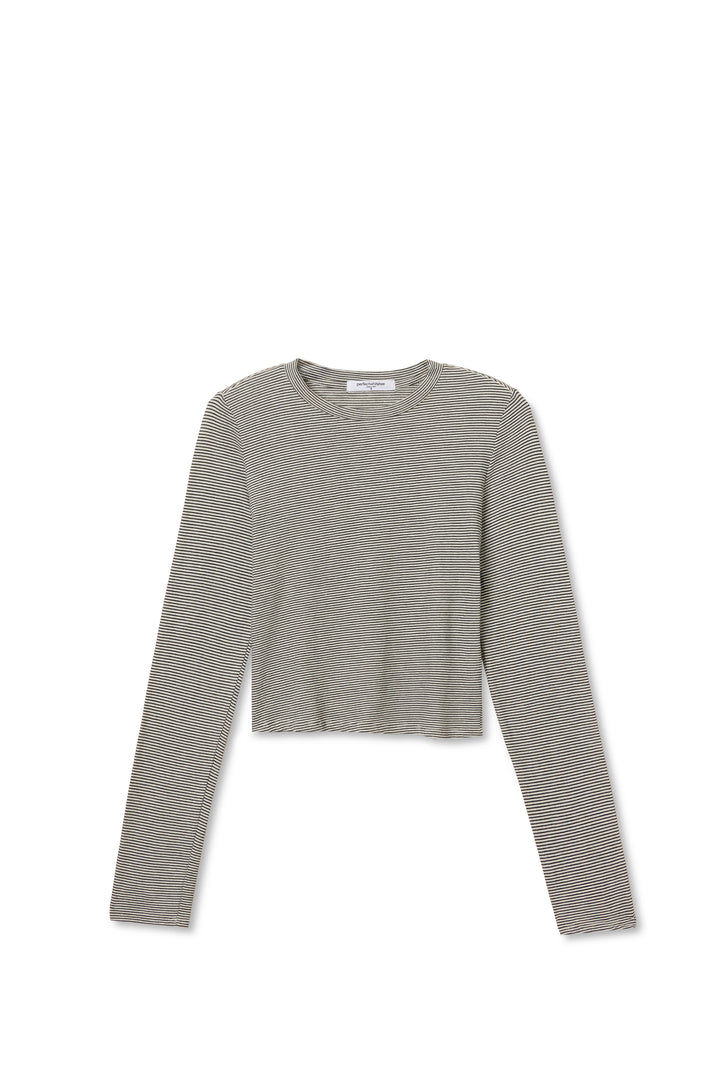 Perfect White Tee Jamie Stripe Recycled Cotton Crew Tee