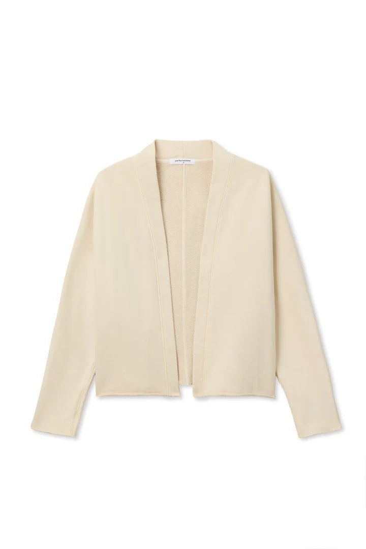 Perfect White Tee Olivia Fleece Open Cardigan