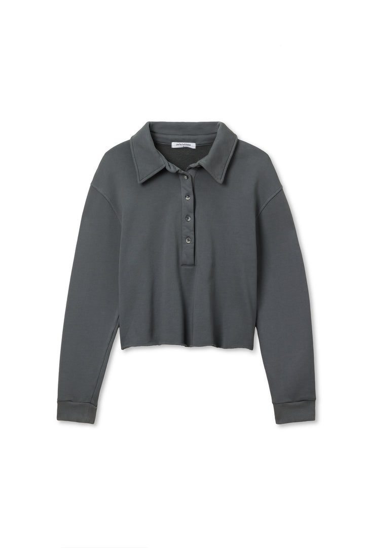 Perfect White Tee Vinny Fleece Henley Sweatshirt