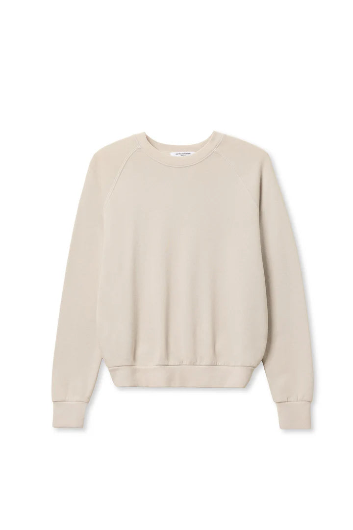 Perfect White Tee Alexi French Terry Longsleeve Raglan Crew Tee