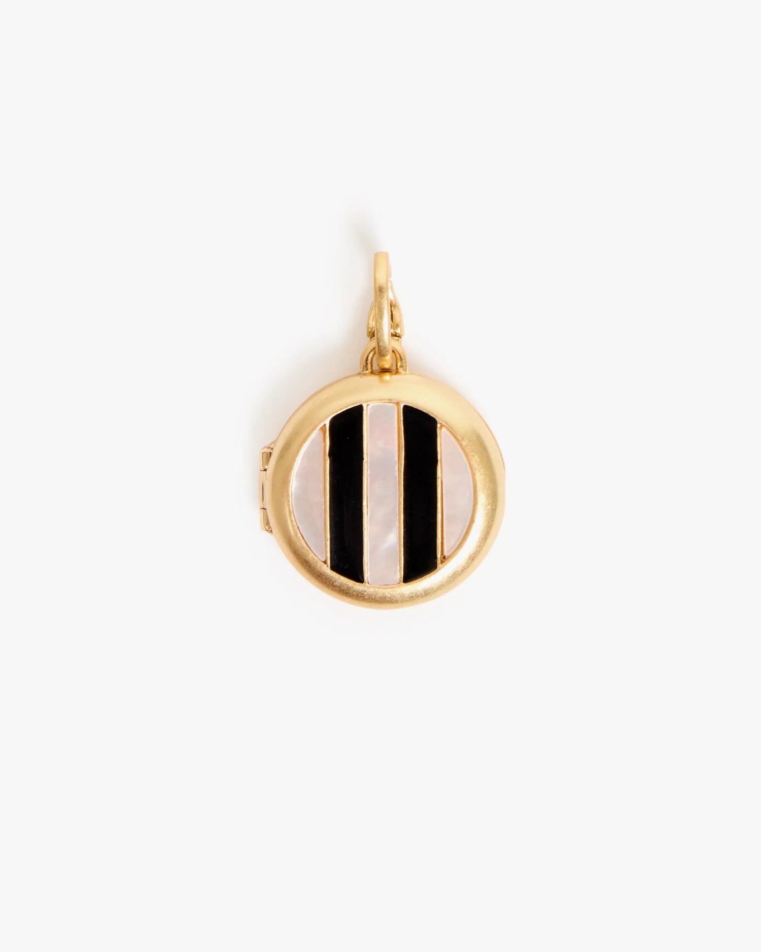 Clare V Pearl Stripe Locket CVJ1000155