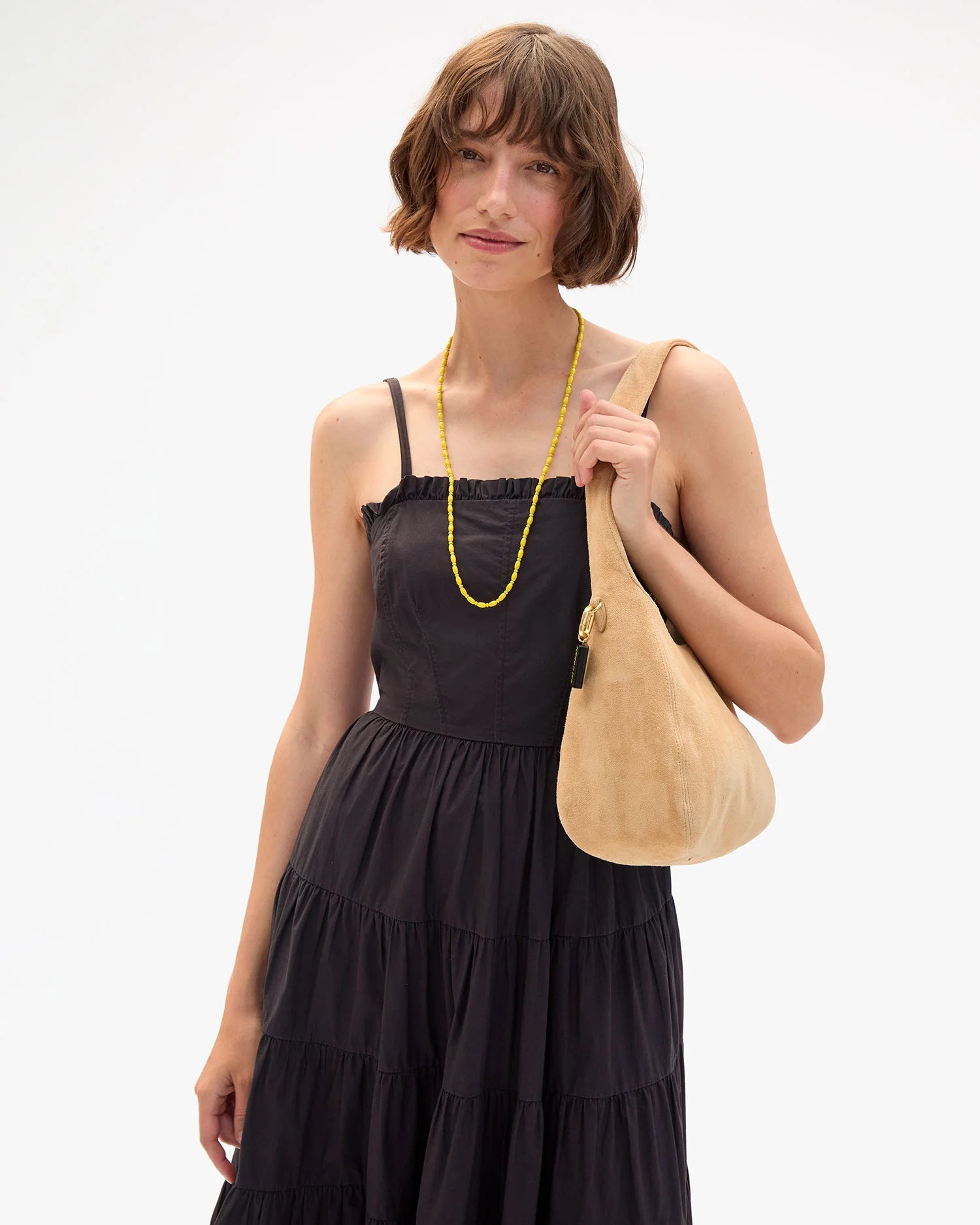 Clare V. Petit Bando Suede Dune CVH1001044