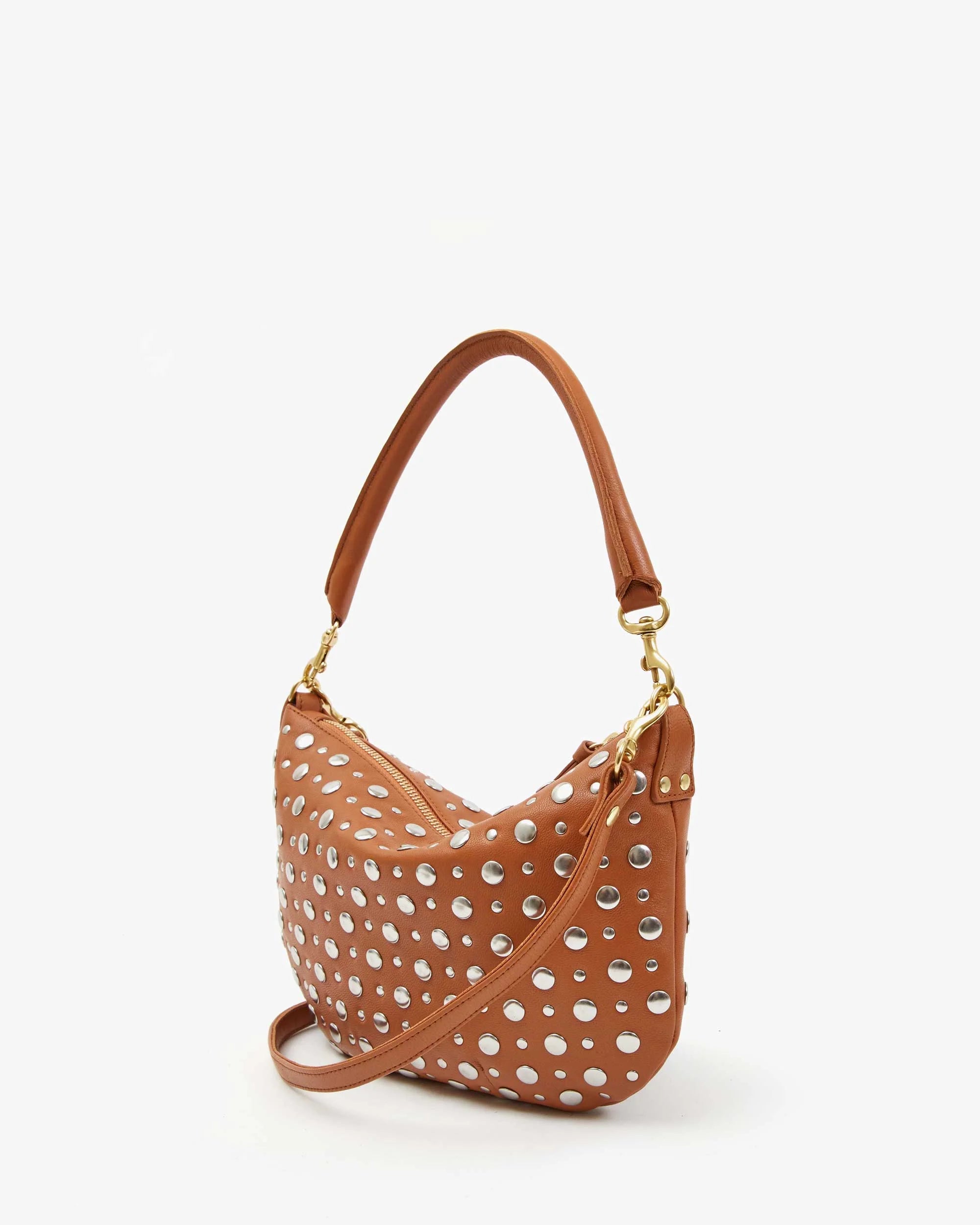 Clare V Petit Moyen Messenger - Nappa with Studs HB-CB-MB-100007