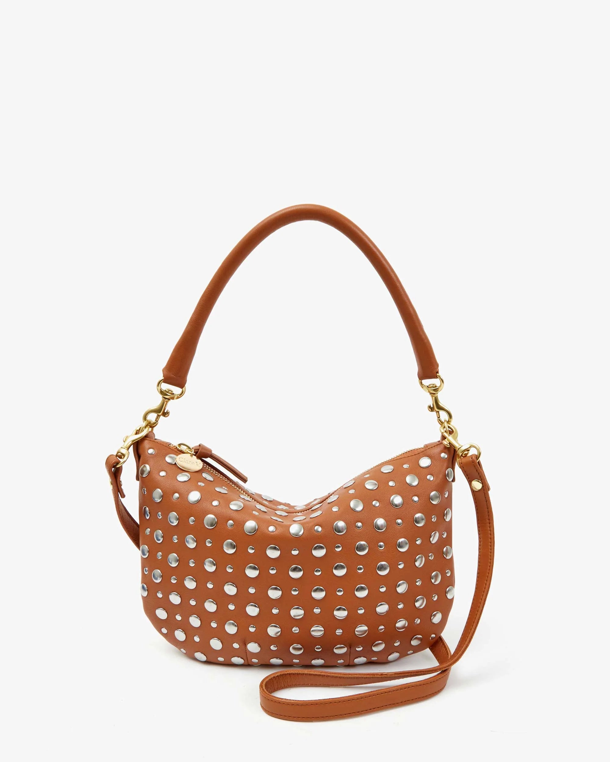 Clare V Petit Moyen Messenger - Nappa with Studs HB-CB-MB-100007