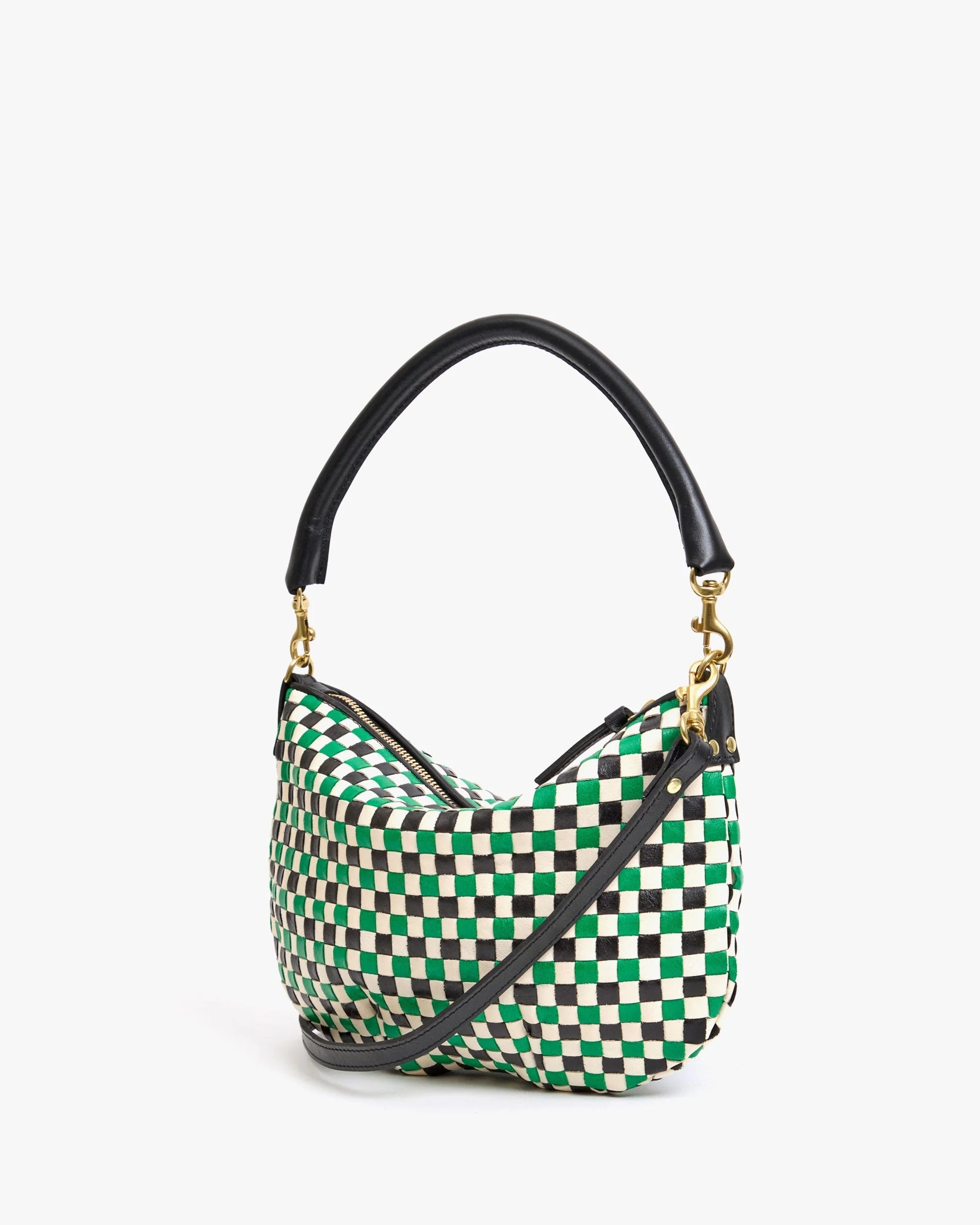 Clare V Petit Moyen Woven Checker HB-CB-MB-100029