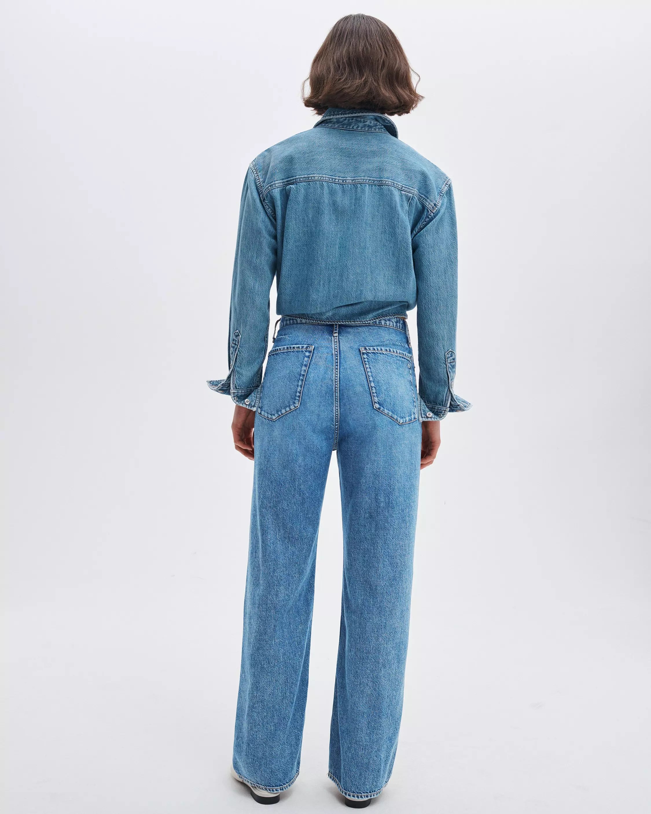 Rag & Bone Phoebe Drawstring Wide Leg Jeans