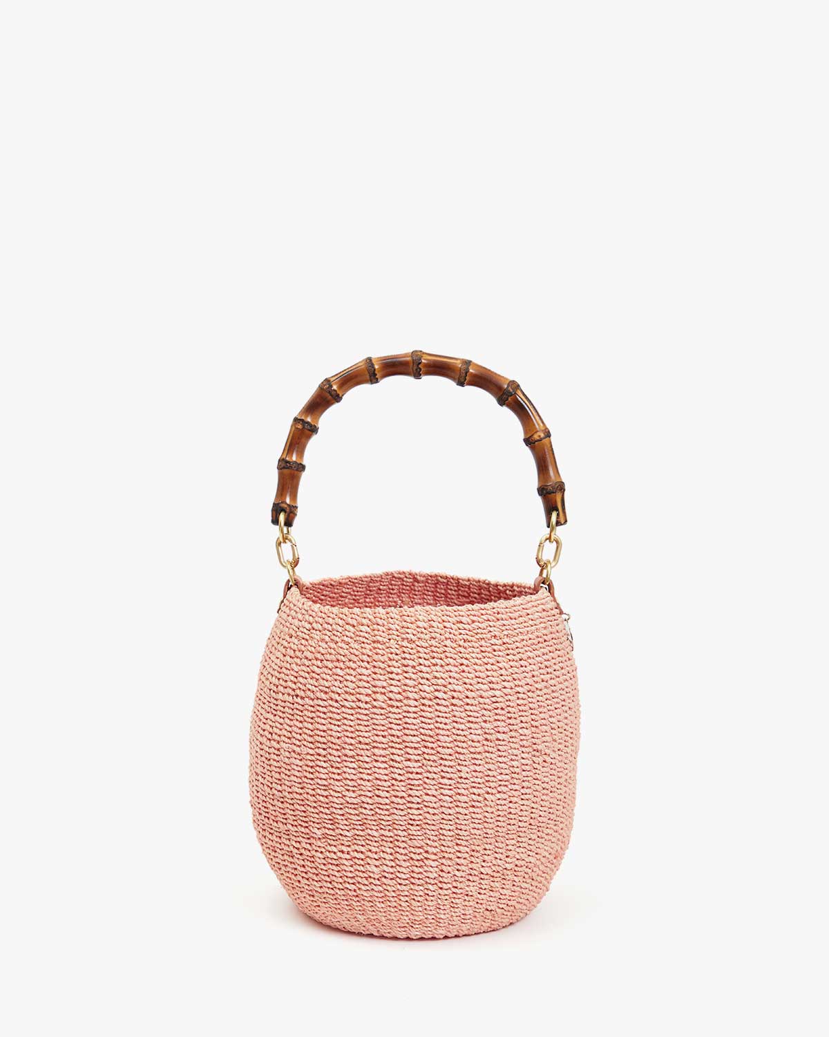 Clare V Pot De Miel With Bamboo Handle - Blush HB-TH-PD-100024