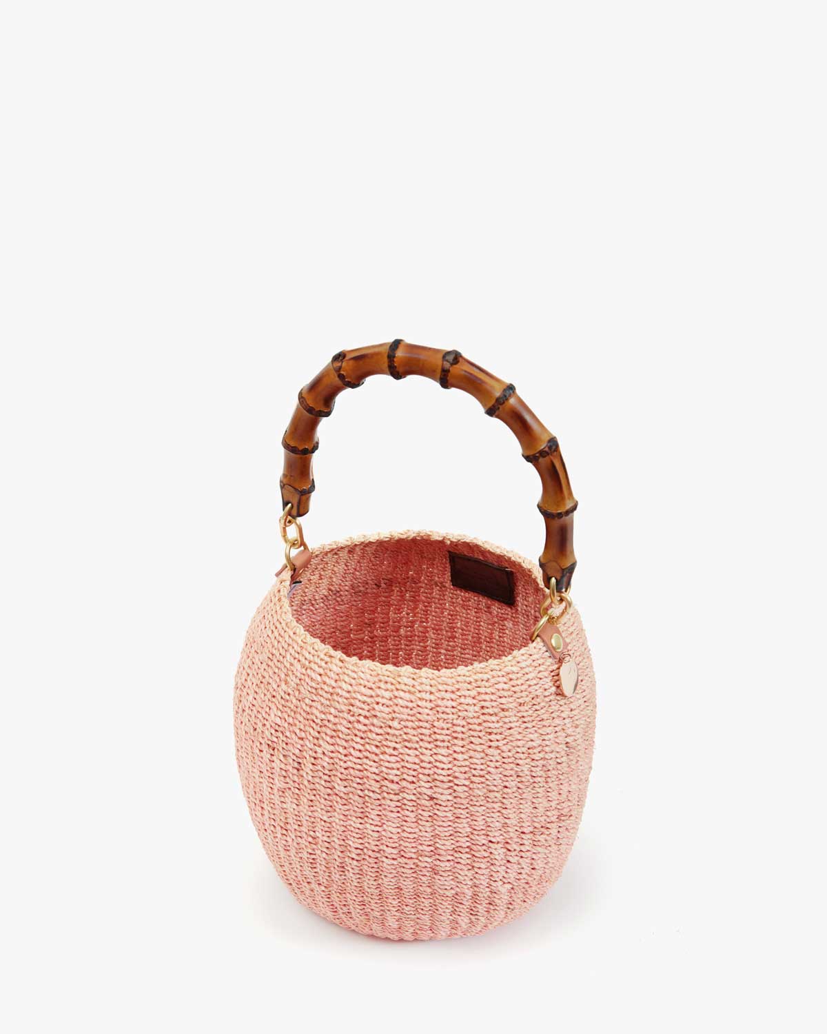 Clare V Pot De Miel With Bamboo Handle - Blush HB-TH-PD-100024