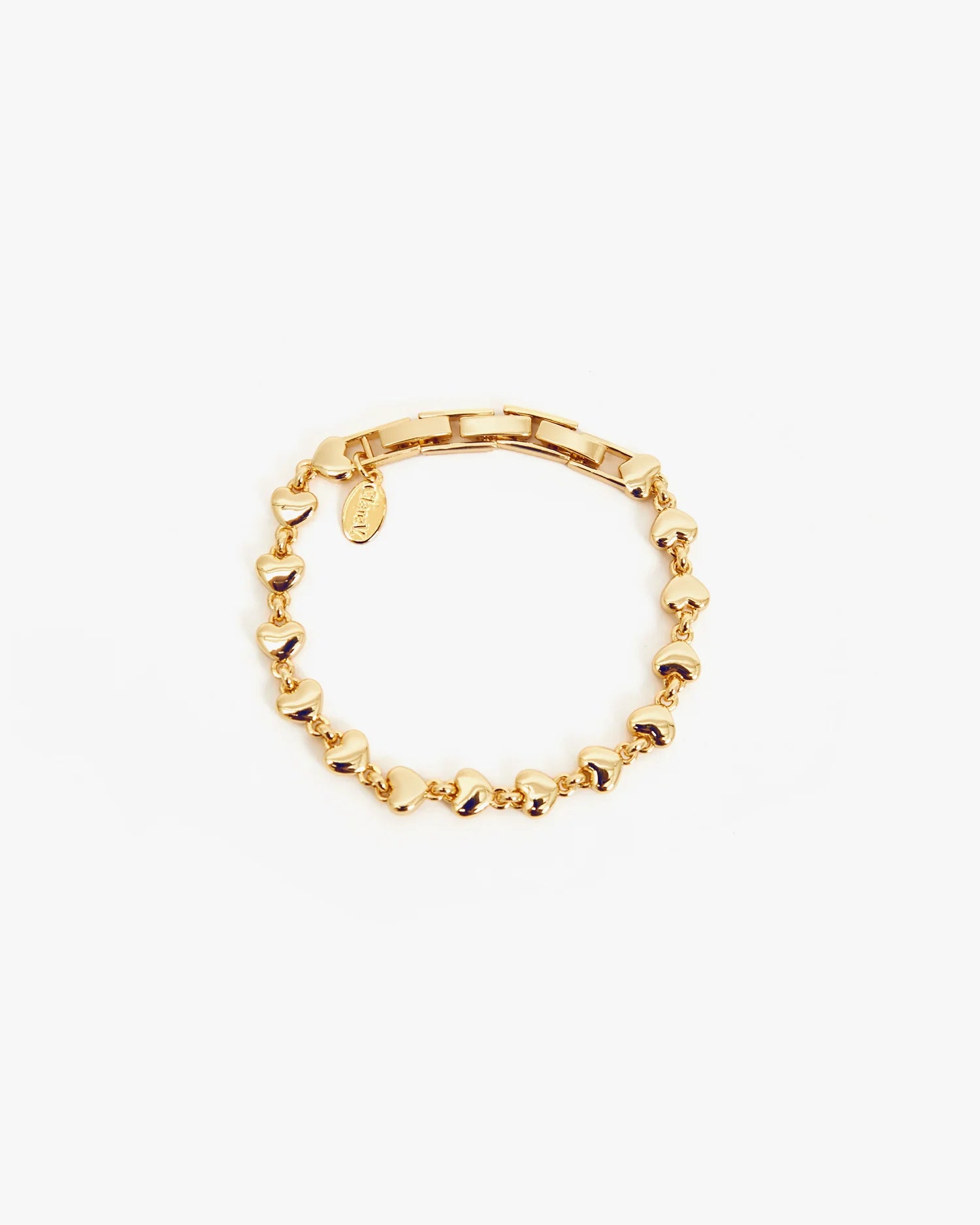 Clare V. Puff Heart Chain Bracelet JW-BR-BU-100081