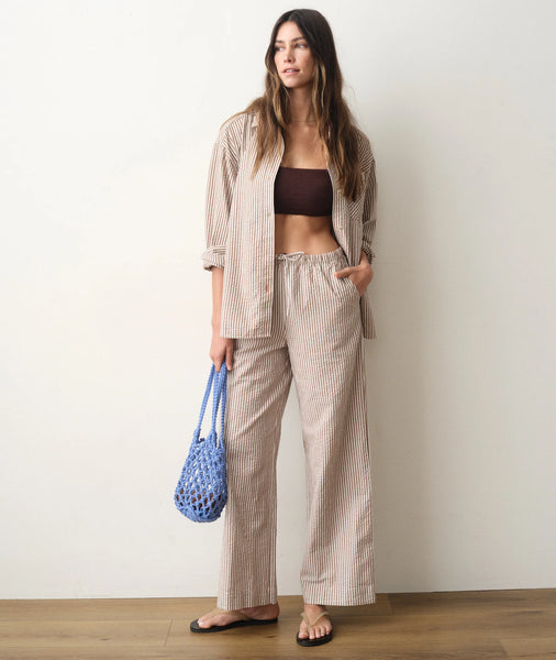Marine Layer Josie Seersucker Drawstring Pant