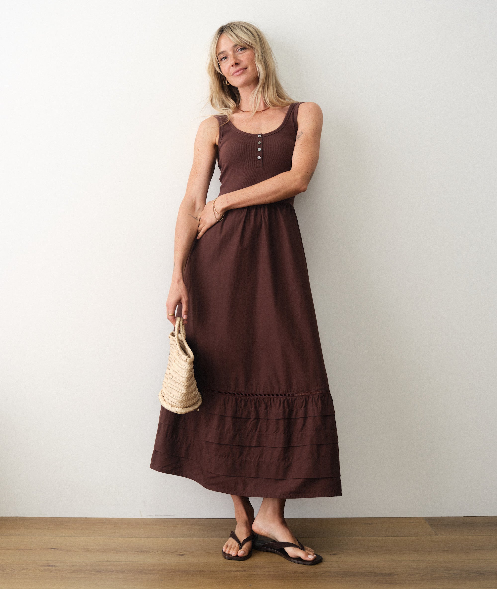Marine Layer Lexi Rib Split Dress