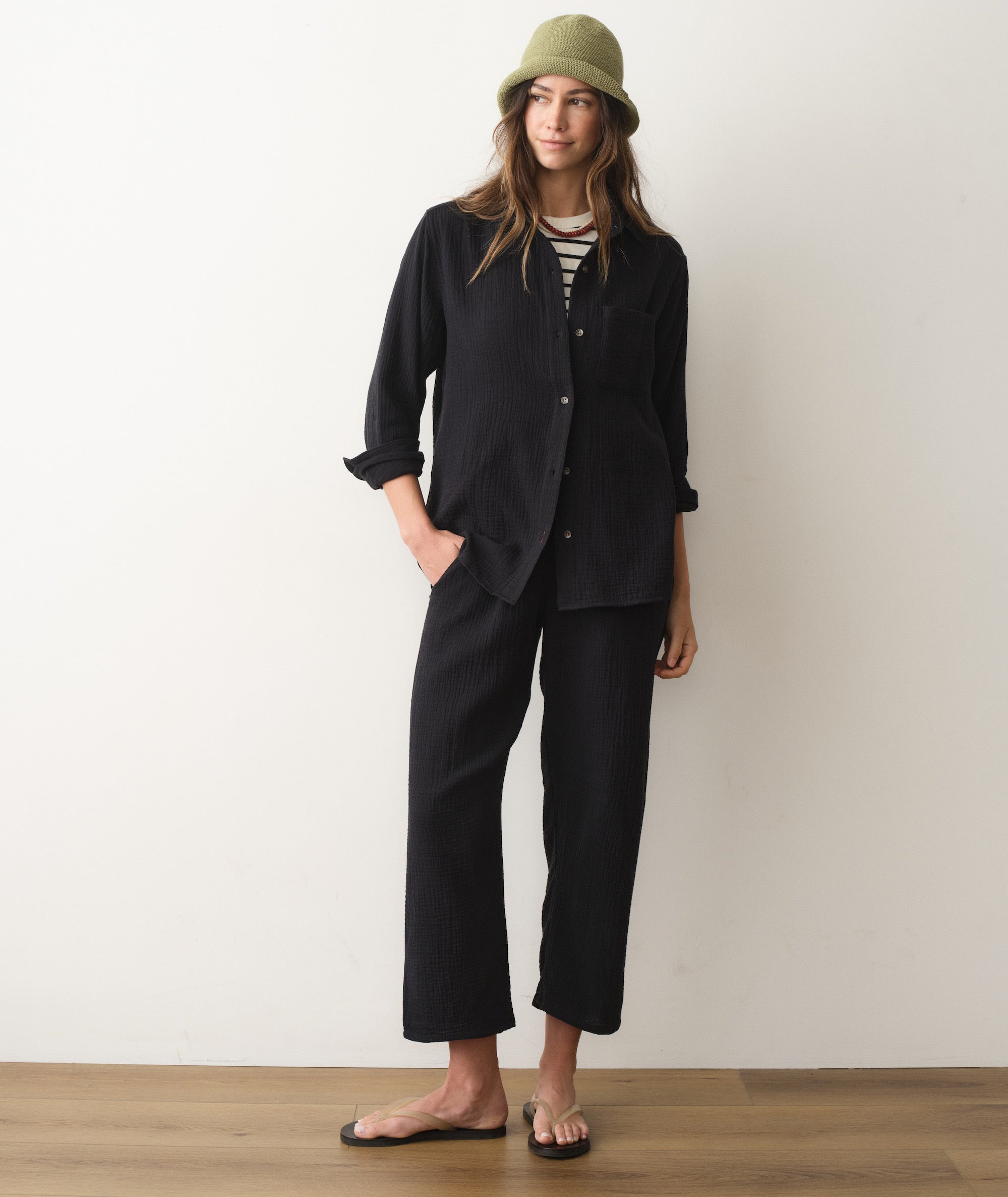 Marine Layer Jane Relaxed Double Cloth Shirt