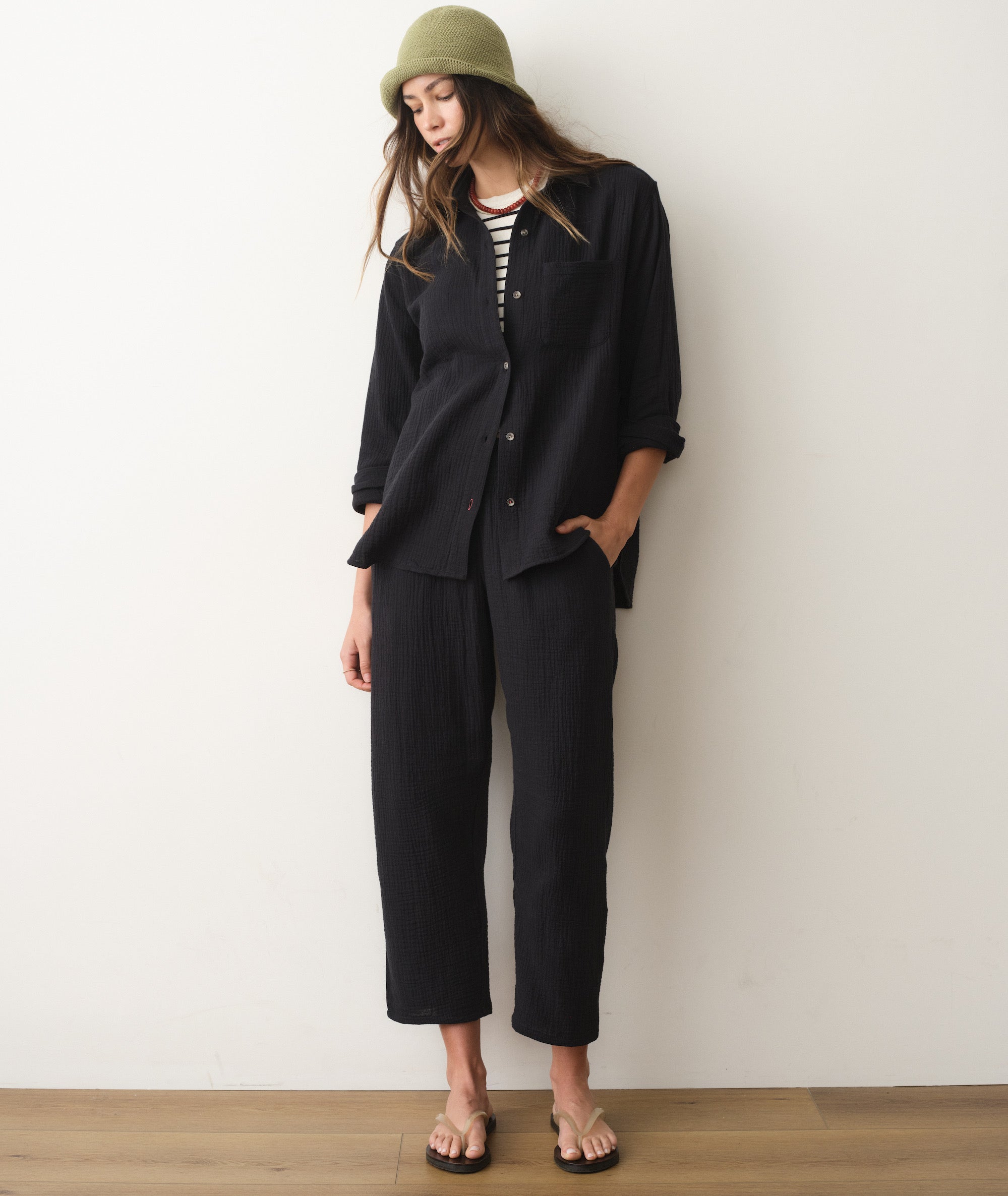 Marine Layer Jane Relaxed Double Cloth Shirt