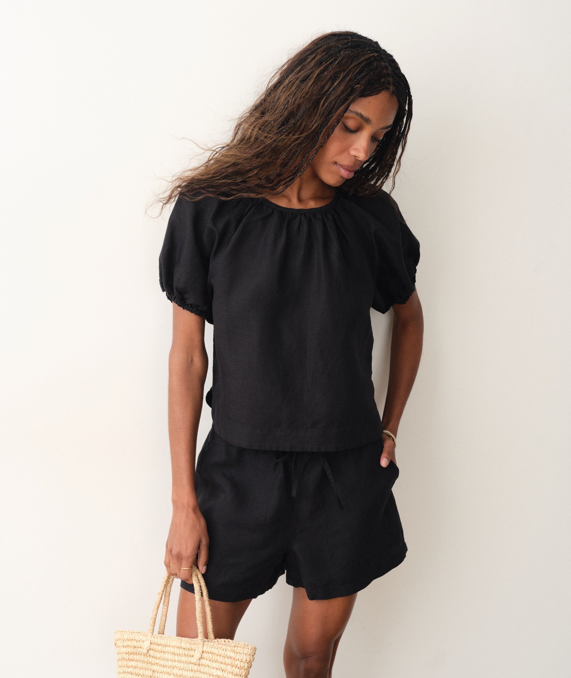 Marine Layer Linen Drawstring Short