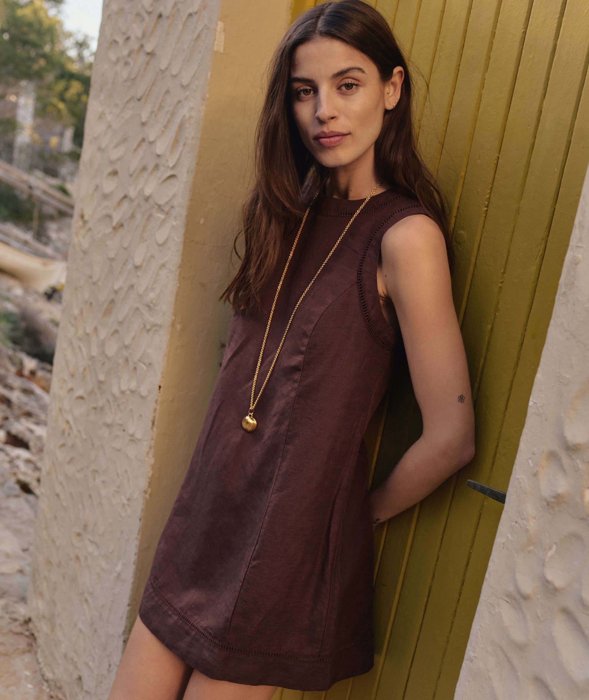 Marine Layer Cora Linen Mini Dress