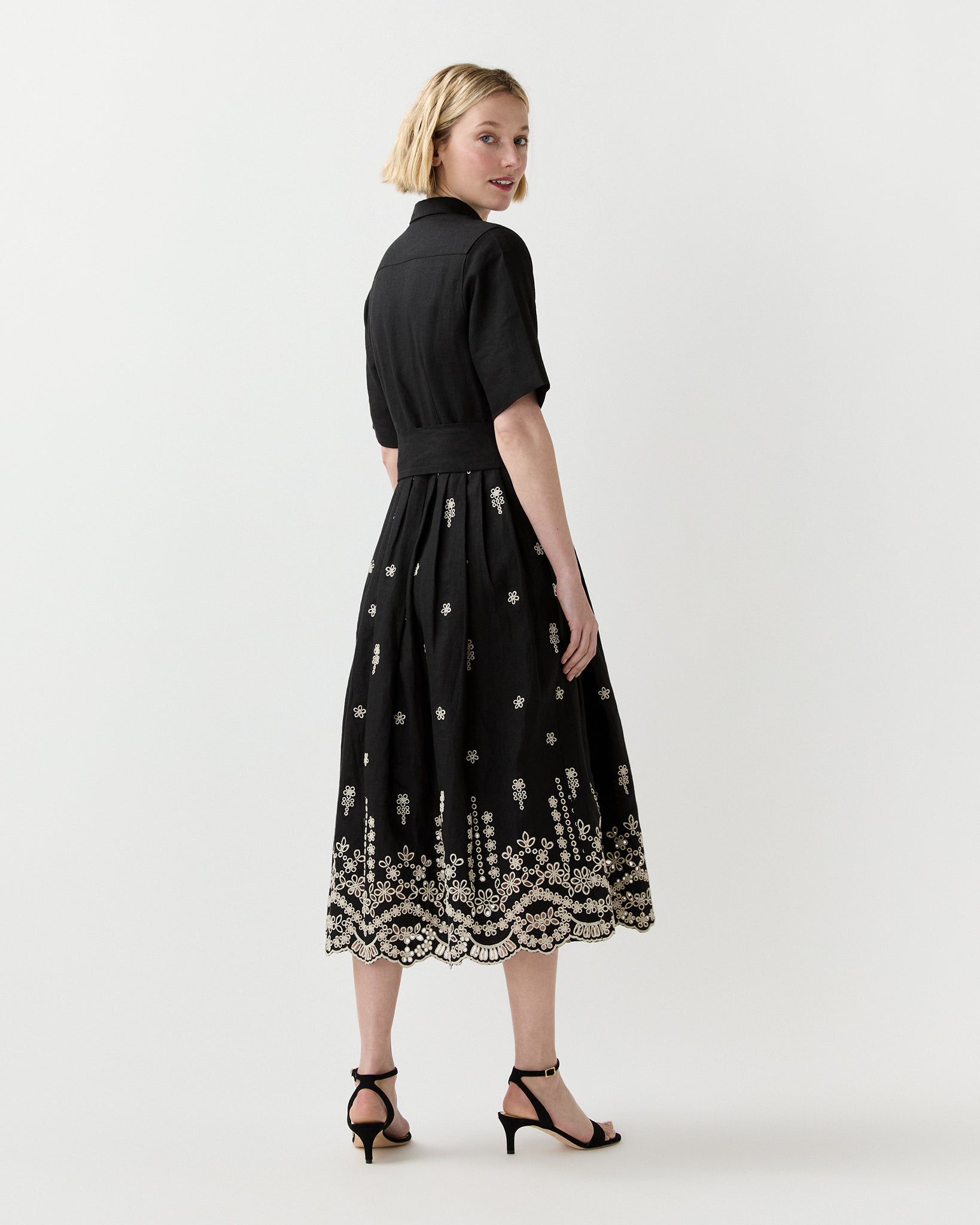Ann Mashburn Short-Sleeved Classic Shirtwaist Dress 2019504