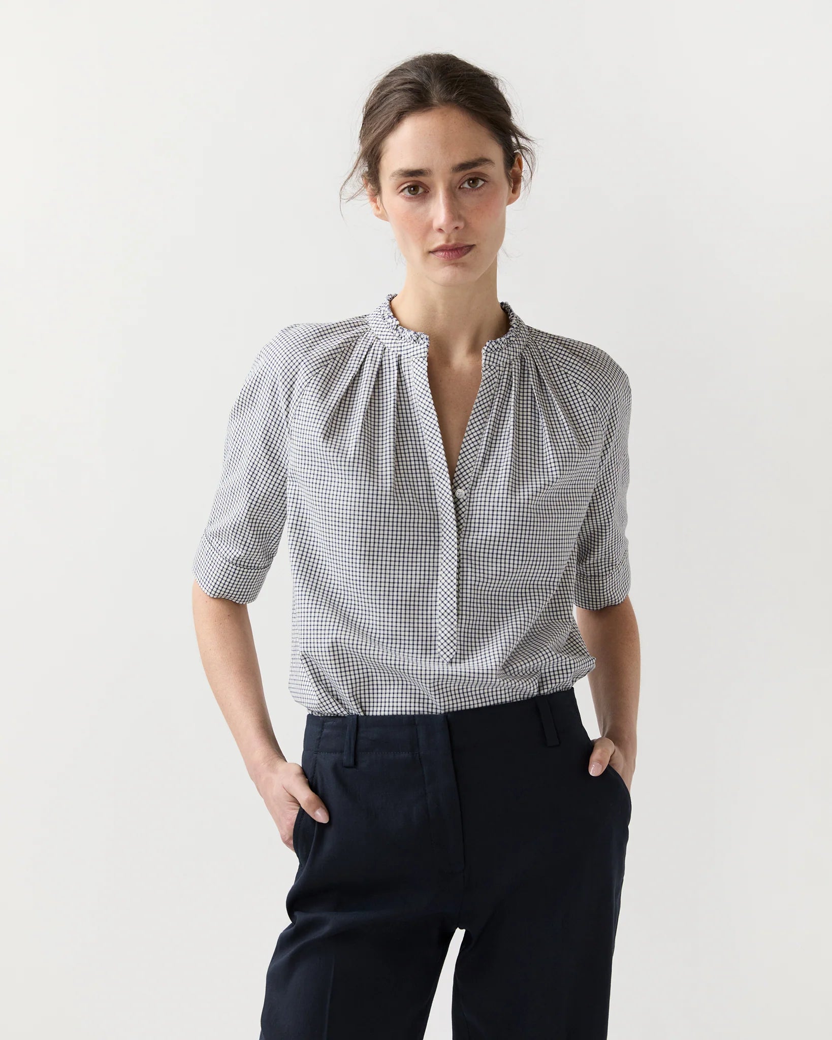 Ann Mashburn Sage Blouse