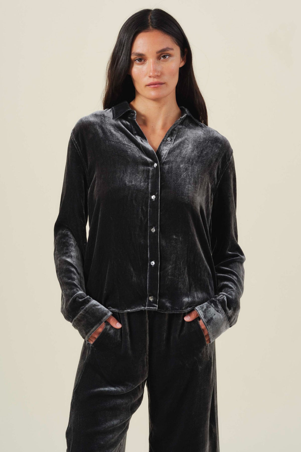 Velvet by Graham and Spencer Liana Velvet Shirt
