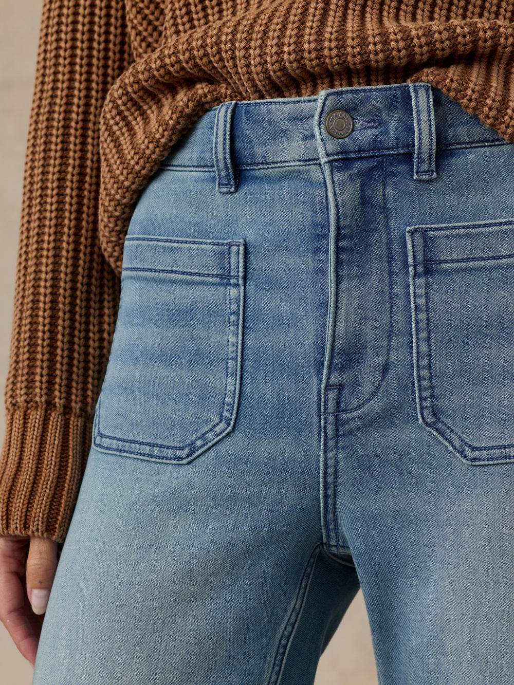 Faherty Stretch Terry Patch Pocket Ankle Pant