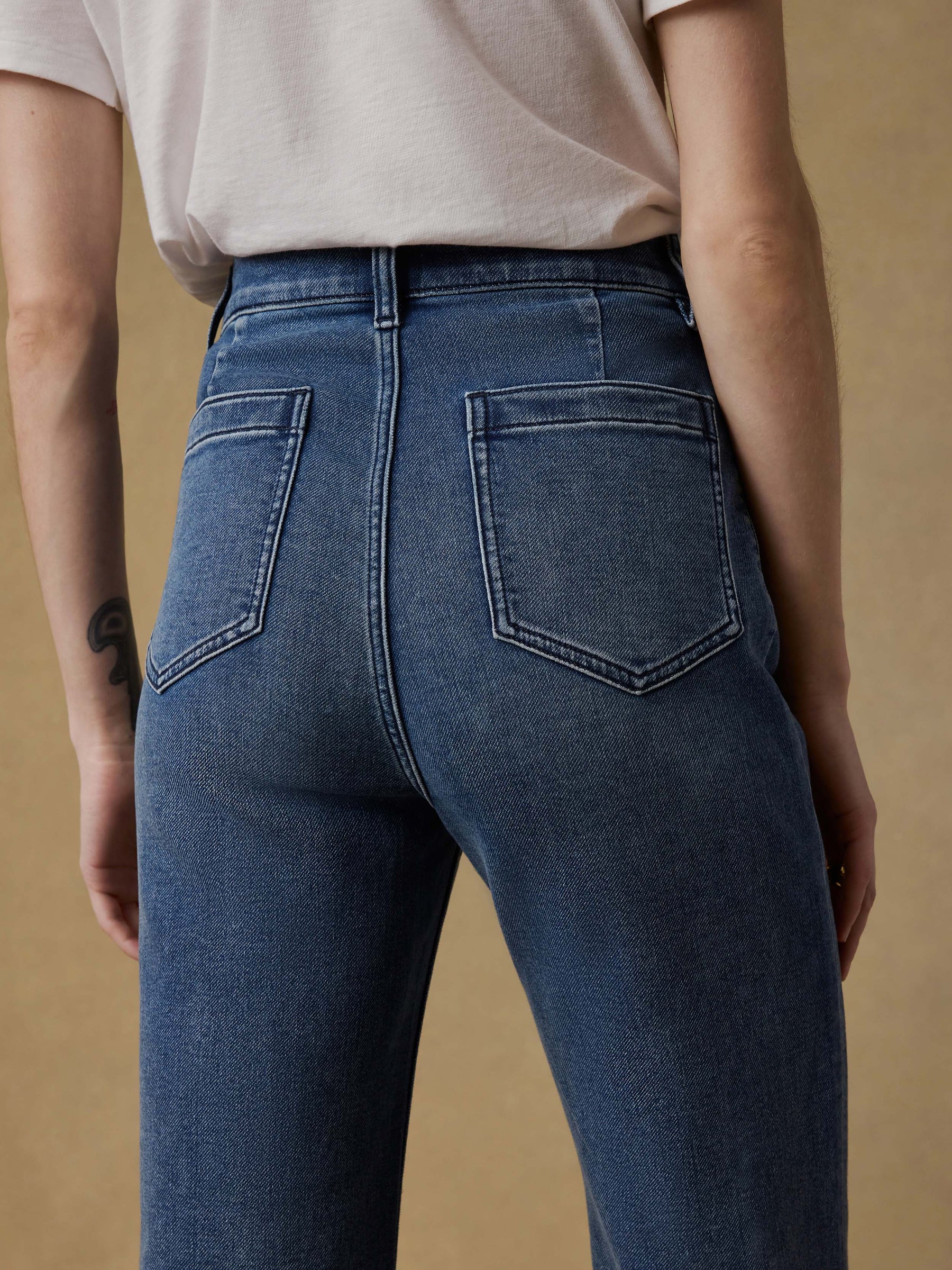 Faherty Stretch Terry Patch Pocket Ankle Pant
