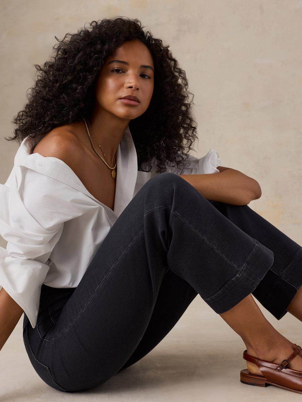 Faherty Stretch Terry Patch Pocket Ankle Pant - Onyx Black