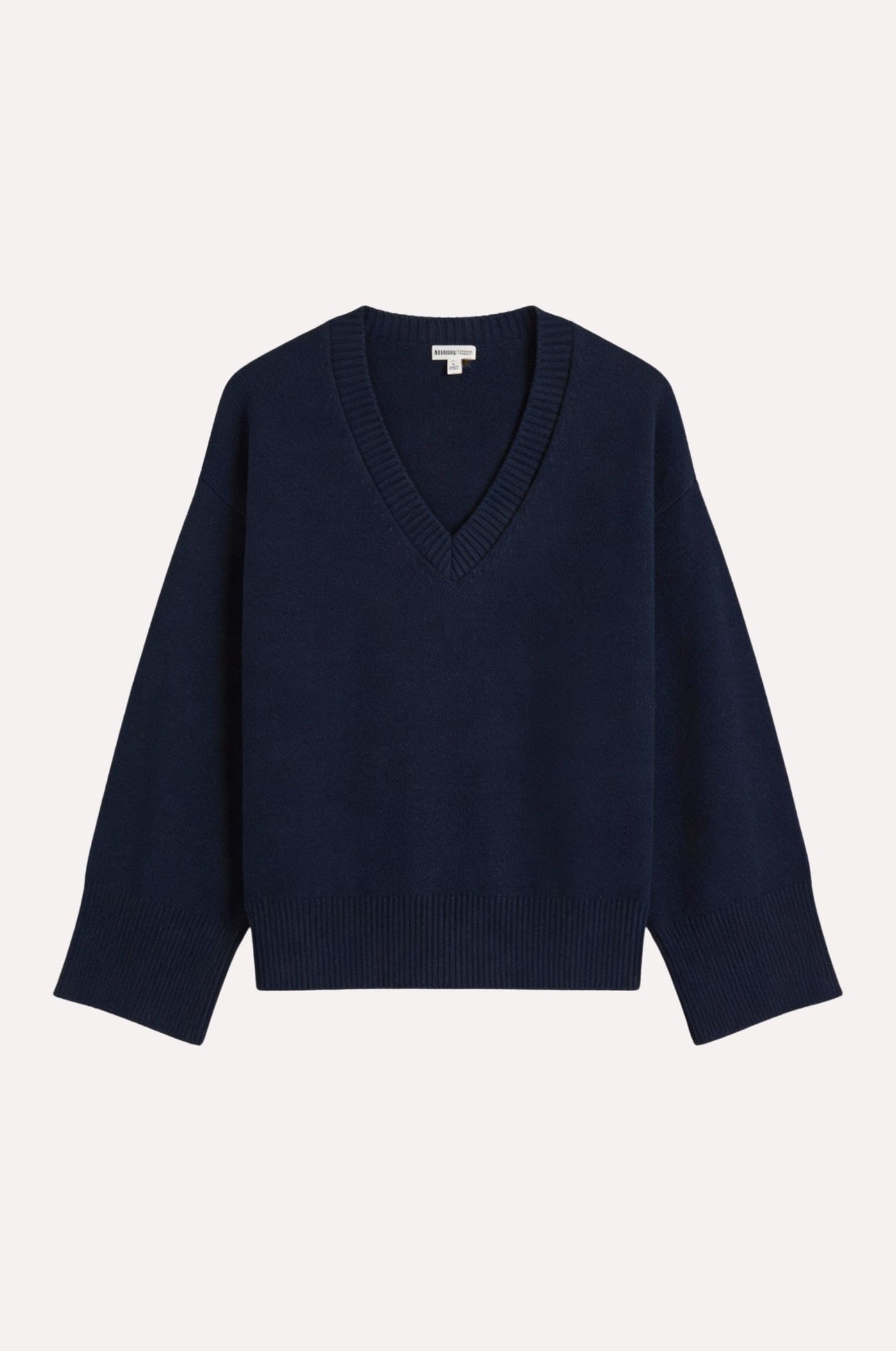 Minnie Rose Luxe Cotton/Cashmere Boxy Crew 9738